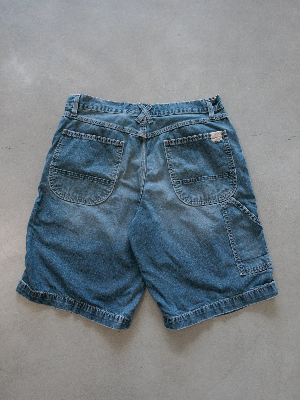 Vintage Blue Old Navy Denim Carpenter Shorts (W34)