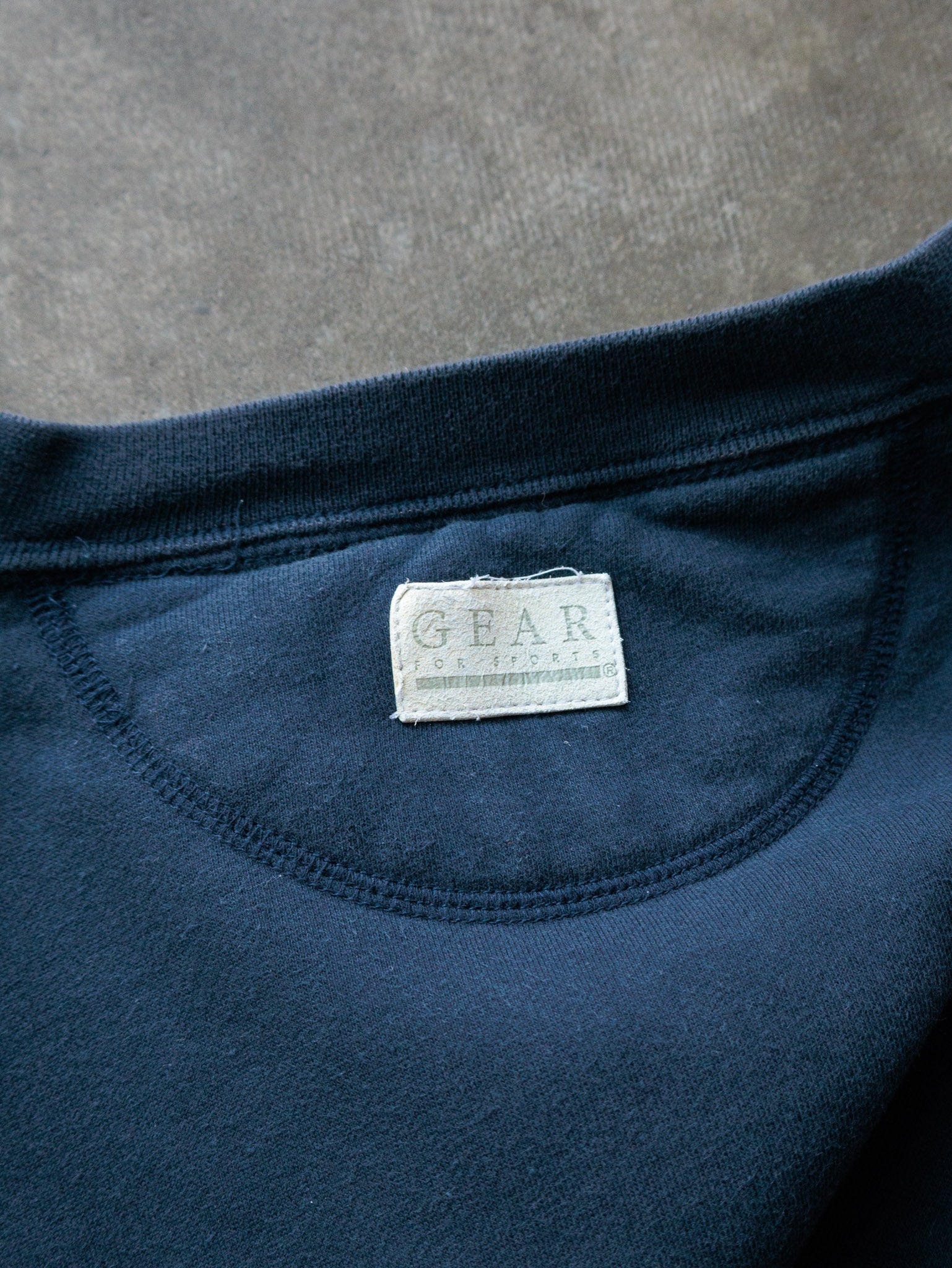 Vintage 90s Navy Notre Dame College Sweatshirt (XL)