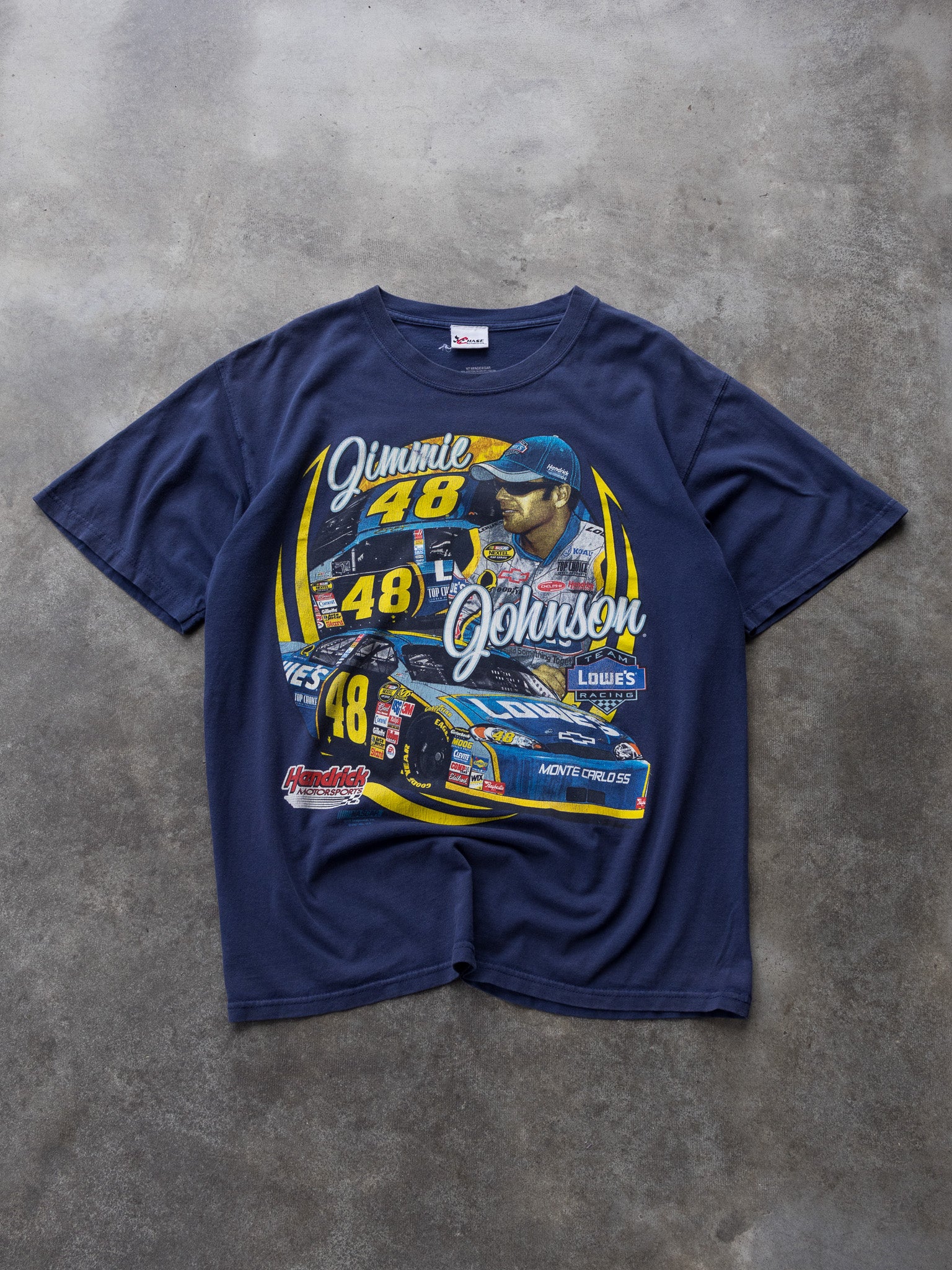 Vintage 2007 Navy NASCAR Jimmie Johnson #48 Tee (L)