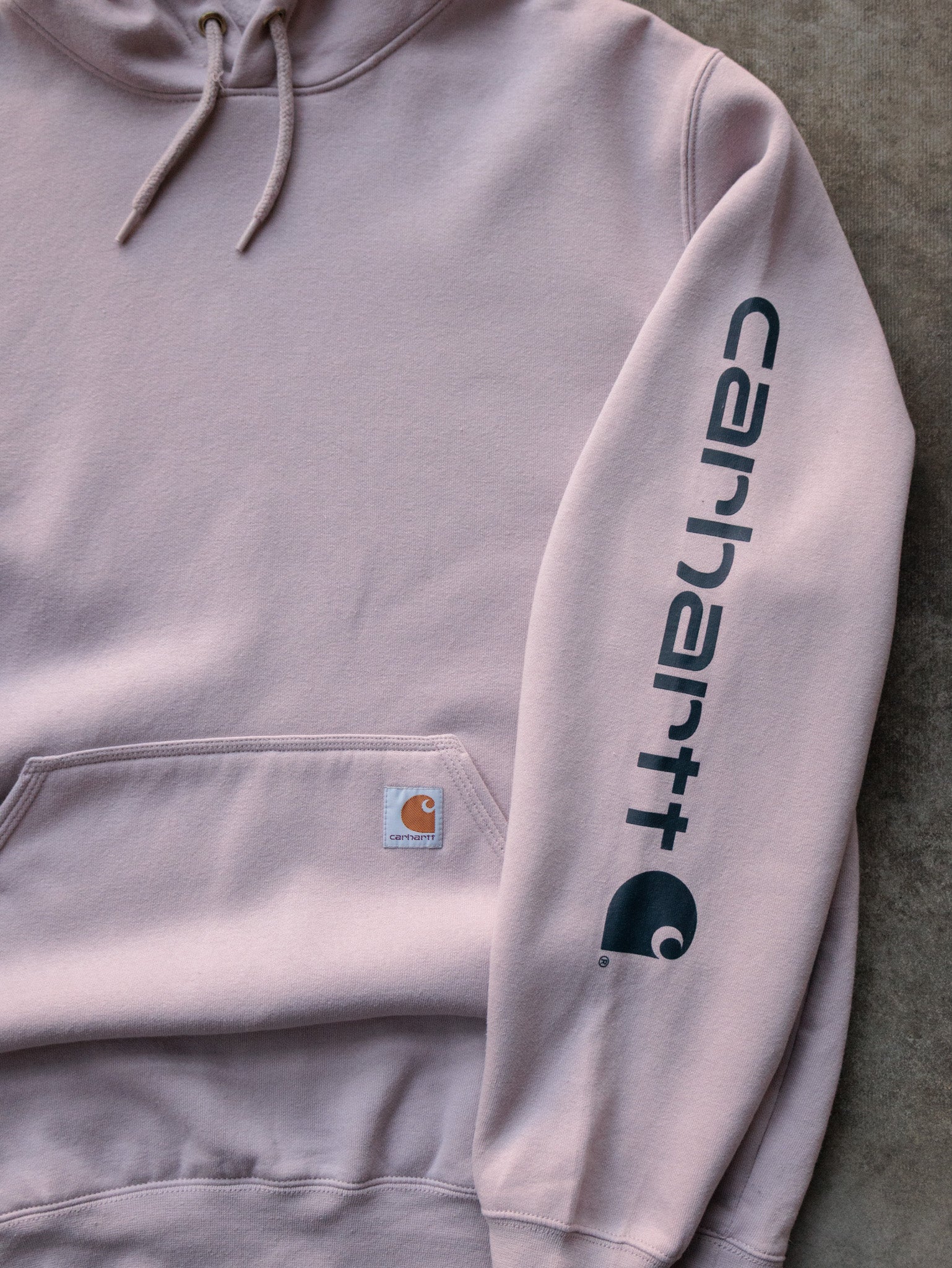 Vintage Pink Carhartt Hoodie (L)