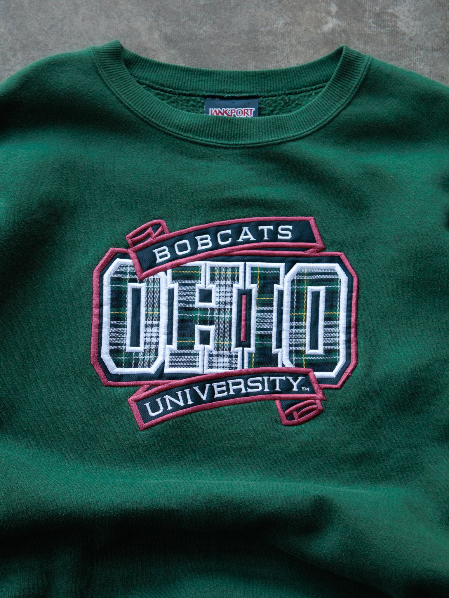 Vintage 90s Green Ohio University Bobcats Sweatshirt (XL)