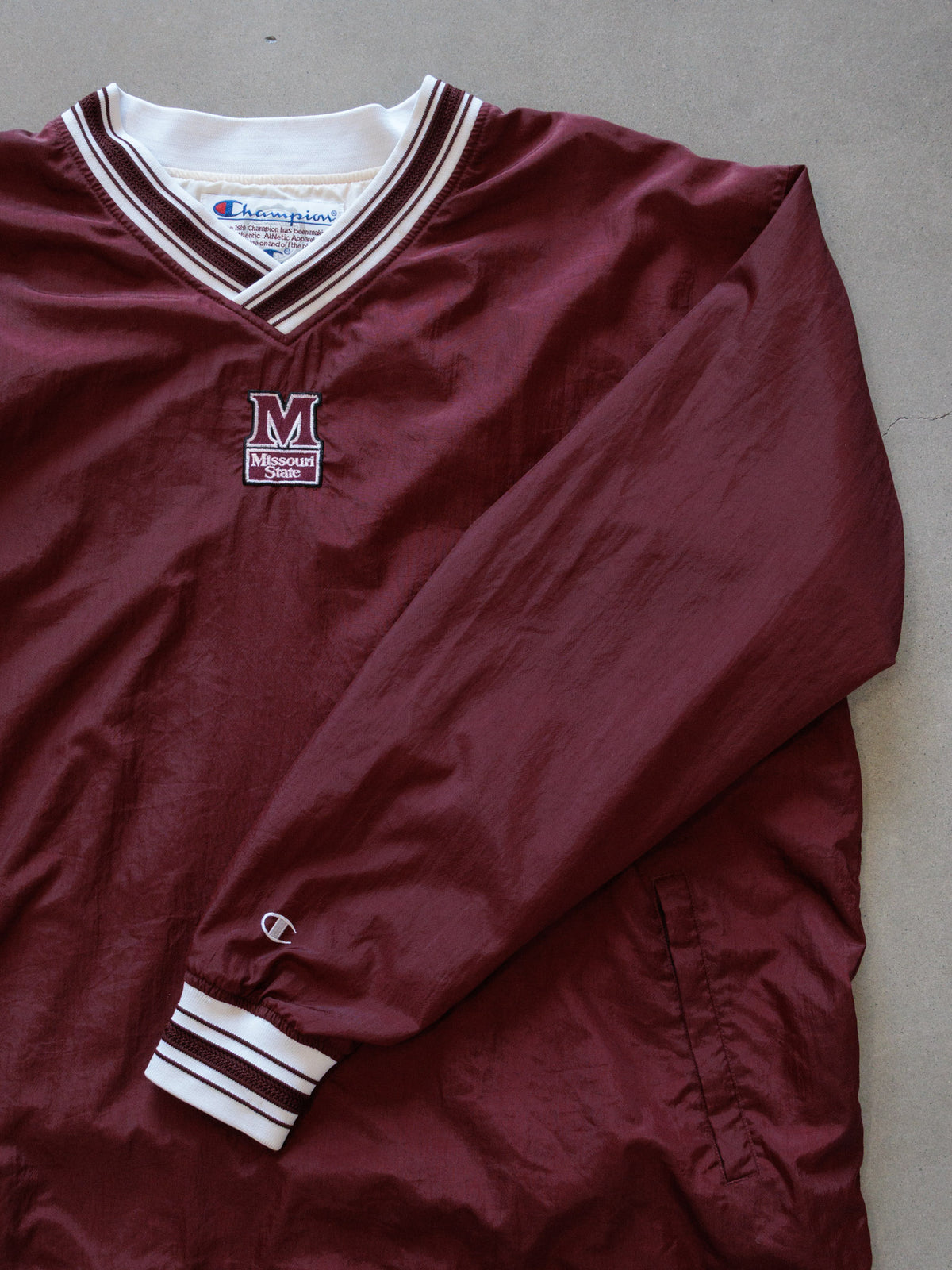 Vintage 00s Red Champion Missouri State Windbreaker (XL)