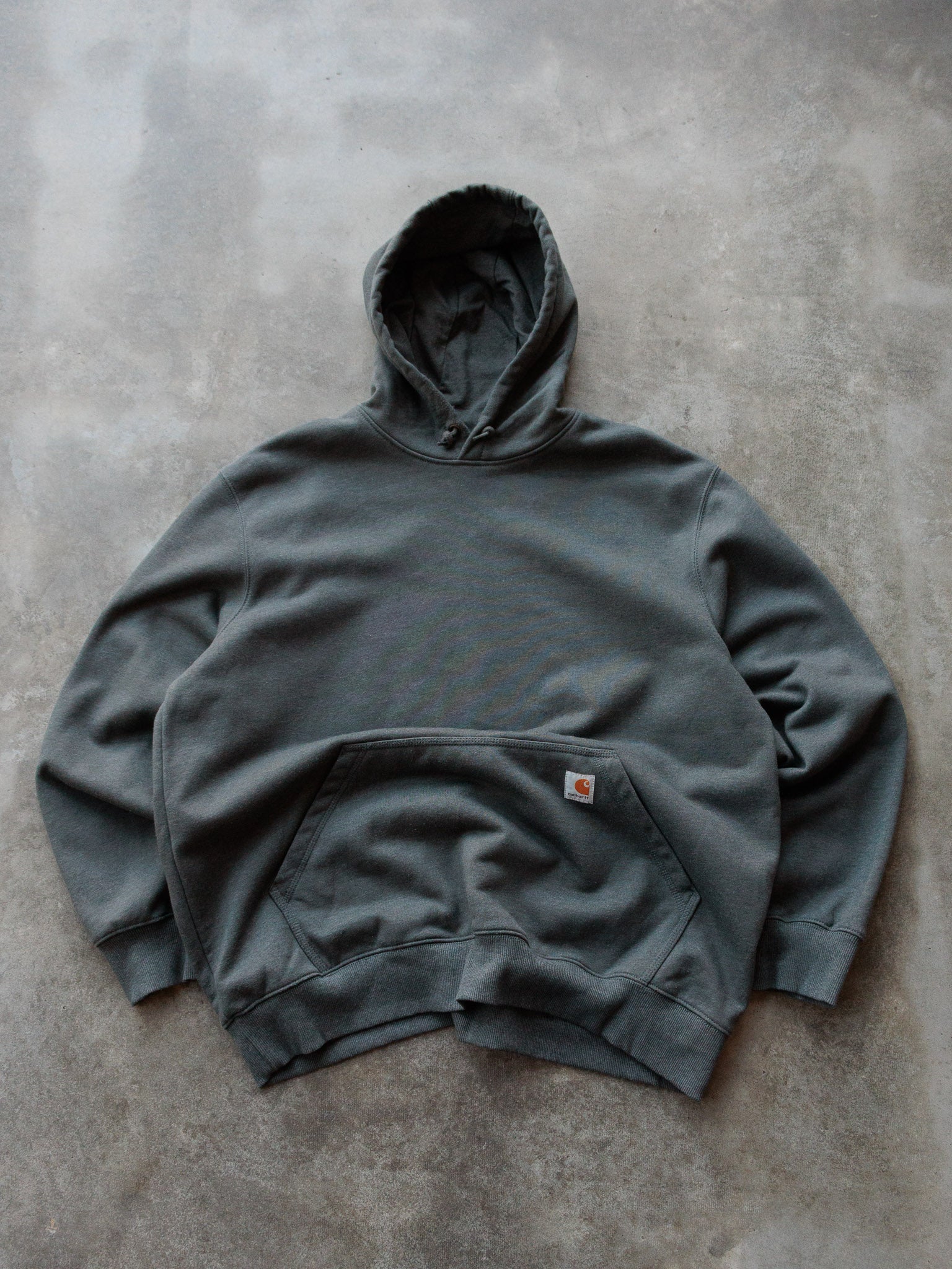 Vintage Grey Carhartt Hoodie (XL)