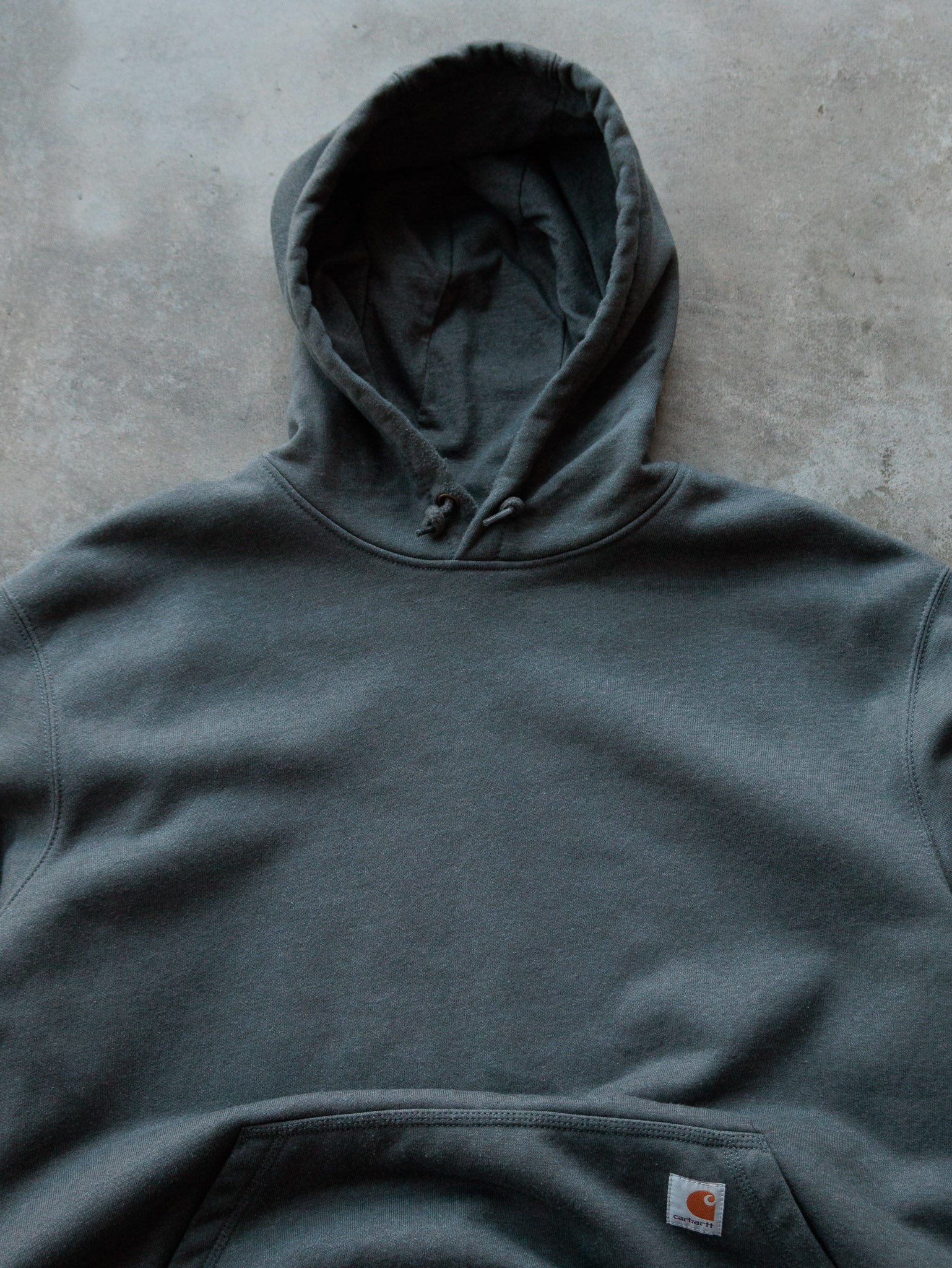 Vintage Grey Carhartt Hoodie (XL)