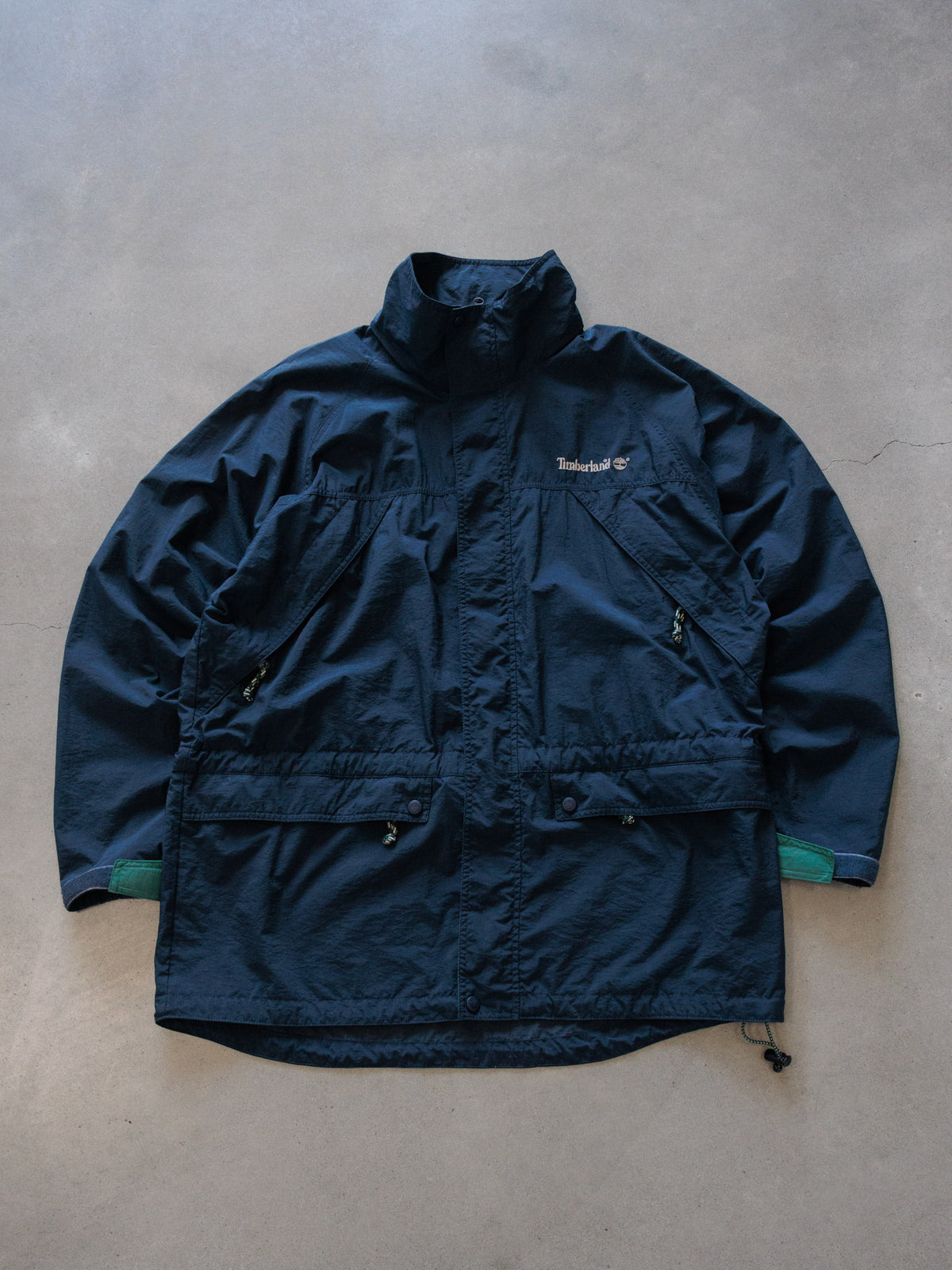 Vintage 90s Navy Timberland Windbreaker (L)