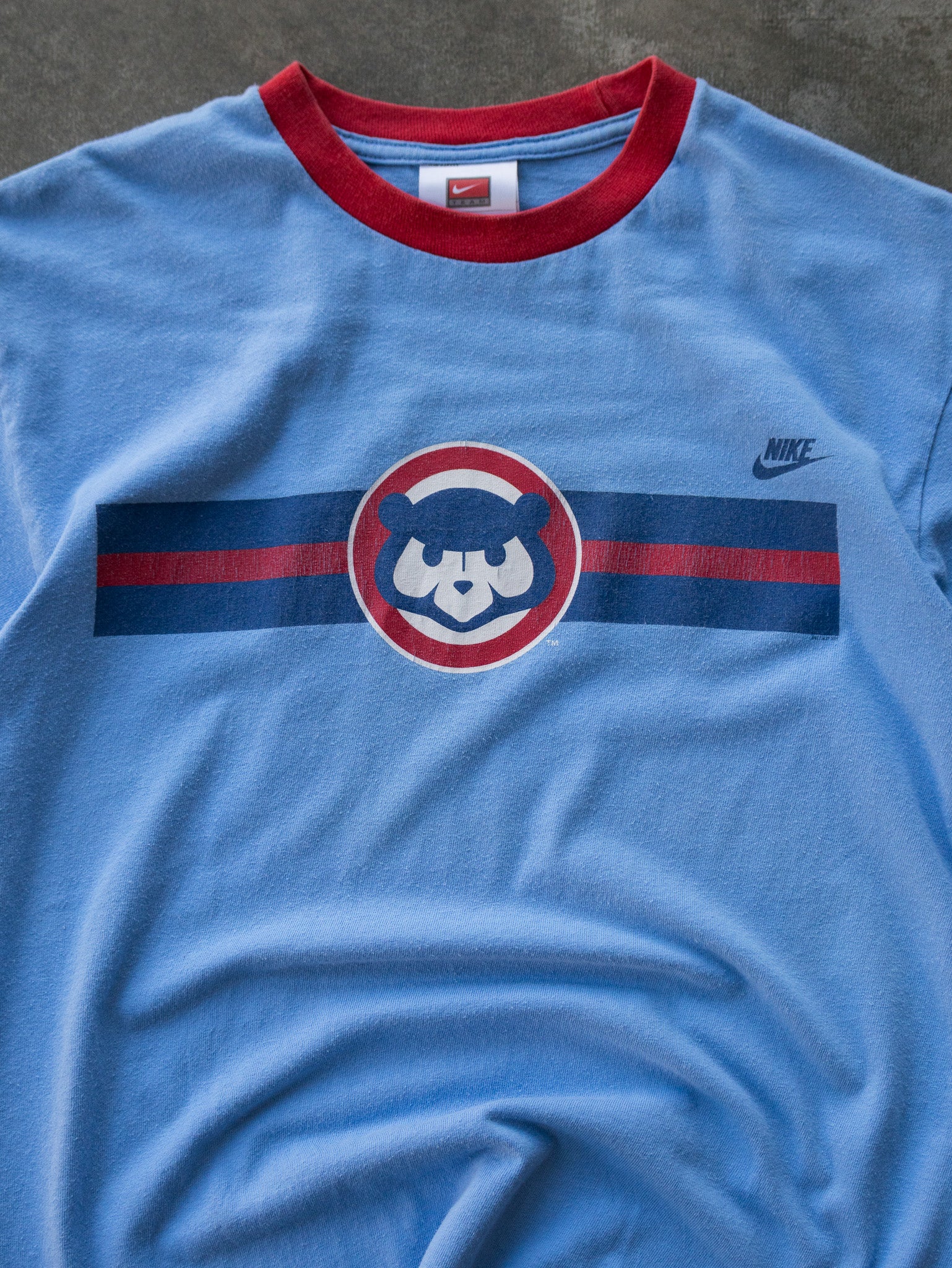Vintage 00s Nike Chicago Cubs Ringer Tee (M)