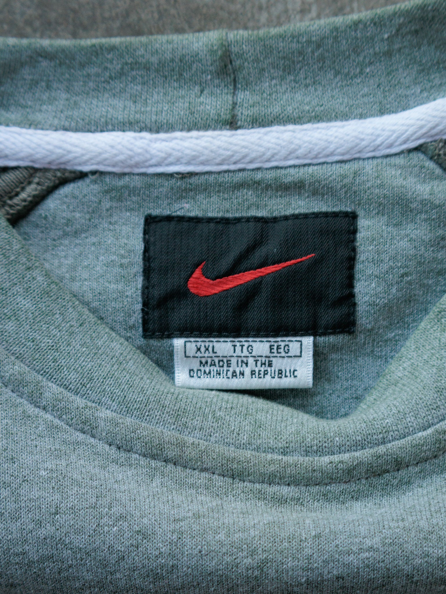 Vintage 00s Sage Nike Spell Out Sweatshirt (2XL)