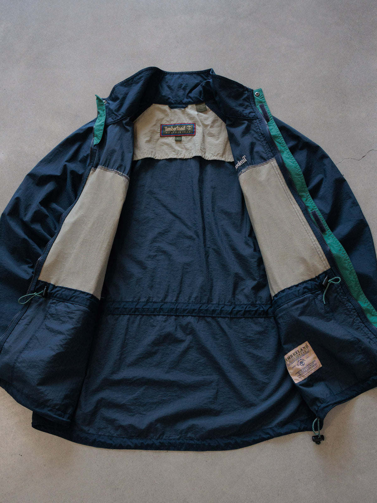 Vintage 90s Navy Timberland Windbreaker (L)