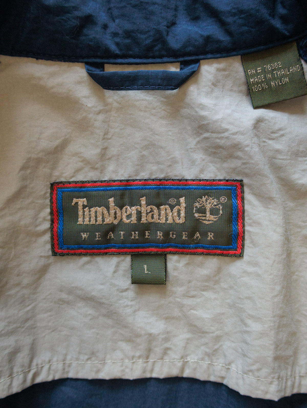 Vintage 90s Navy Timberland Windbreaker (L)