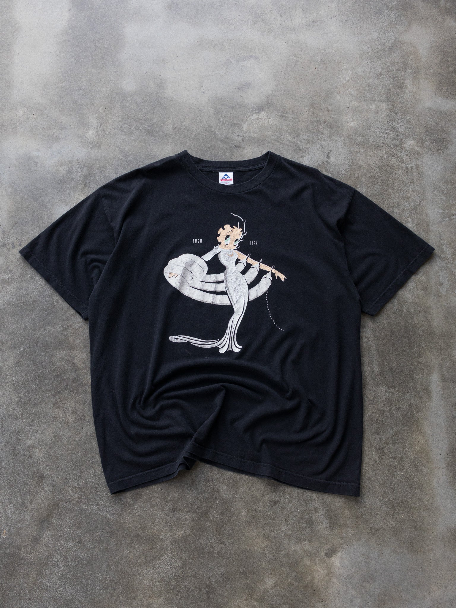 Vintage 1998 Black Betty Boop Lush Life Tee (2XL)