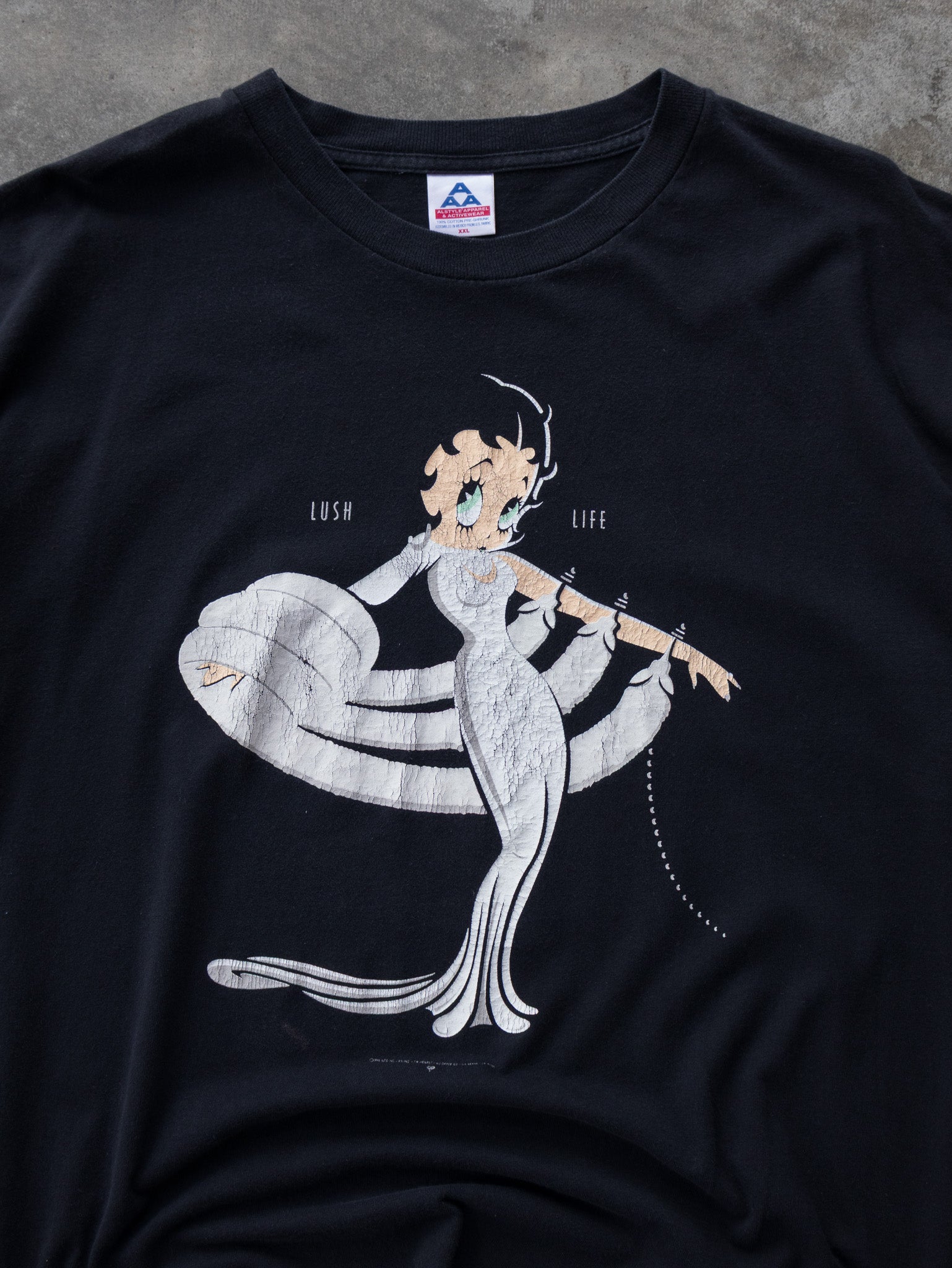 Vintage 1998 Black Betty Boop Lush Life Tee (2XL)