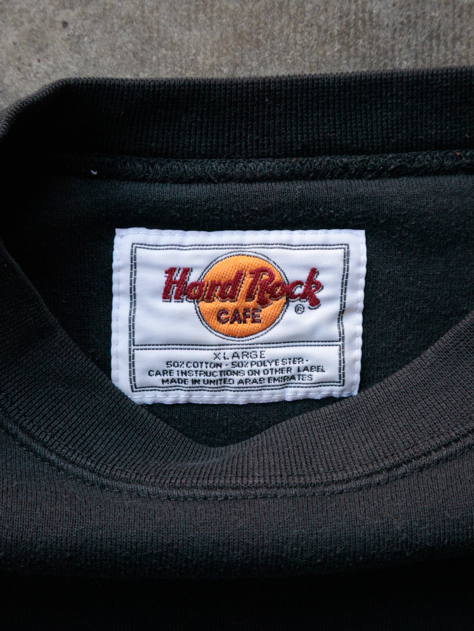 Vintage 00s Black Hard Rock Cafe Rome Sweatshirt (XL)