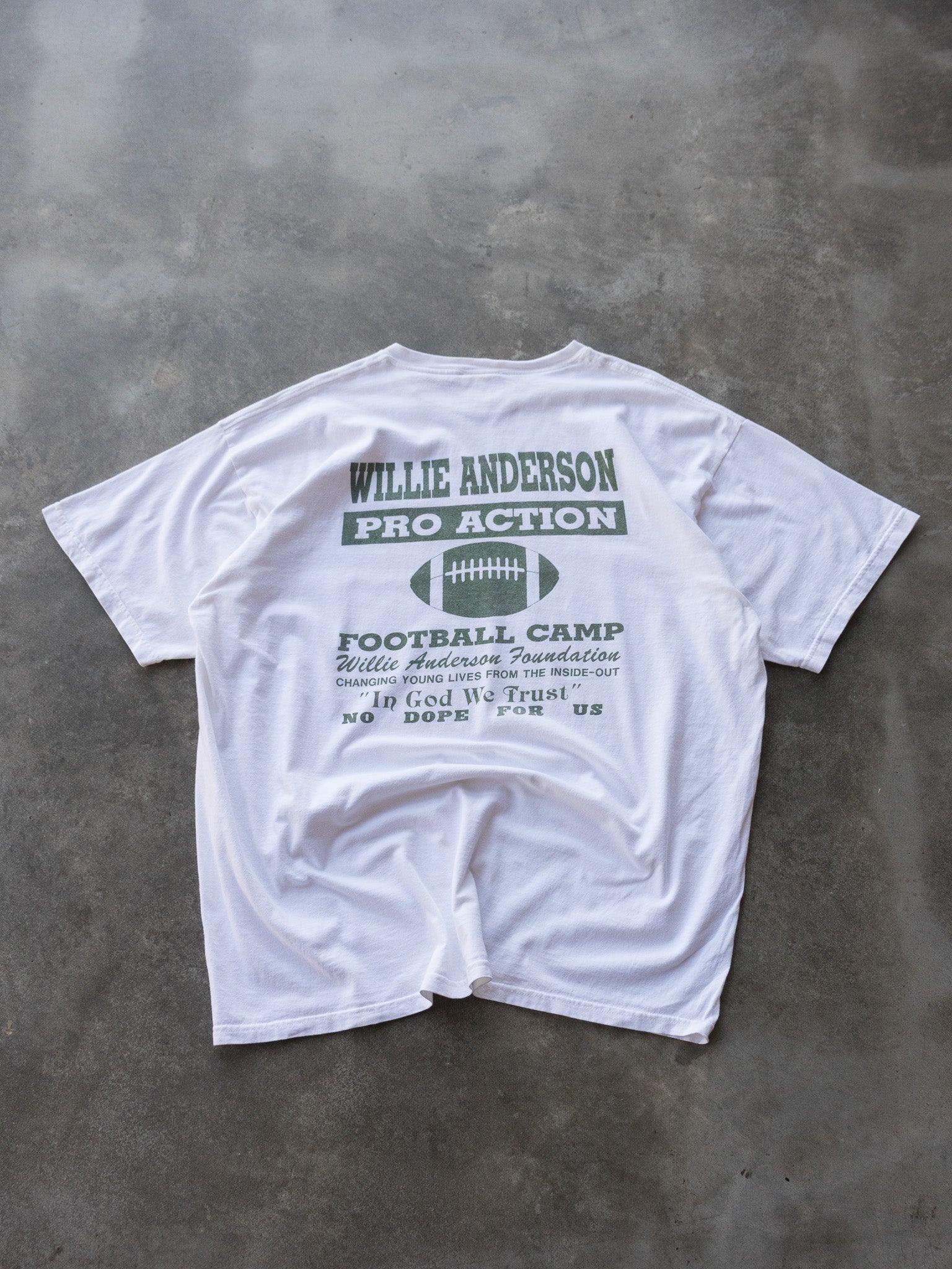 Vintage 00s Nike Willie Anderson Pro Action Football Camp Tee (2XL)