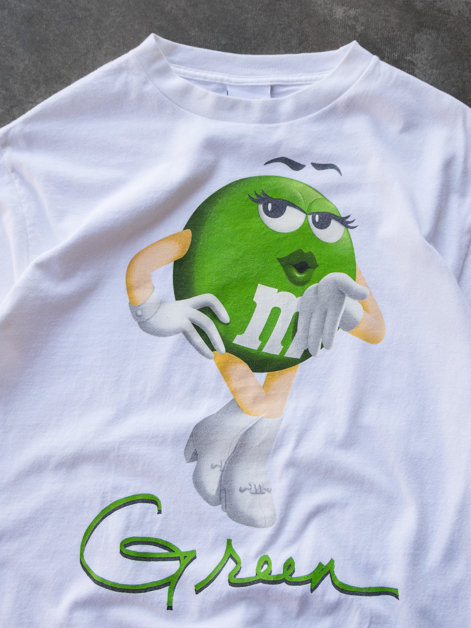 Vintage M&M's Ms. Green Green Graphic Tee (M)