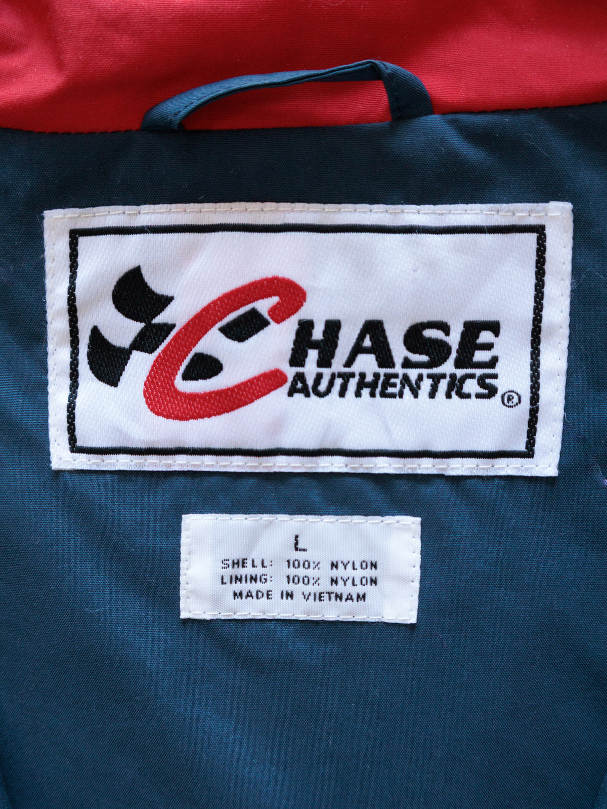 Vintage 00s Navy NASCAR Rusty Wallace Colourblock Racing Jacket (L)
