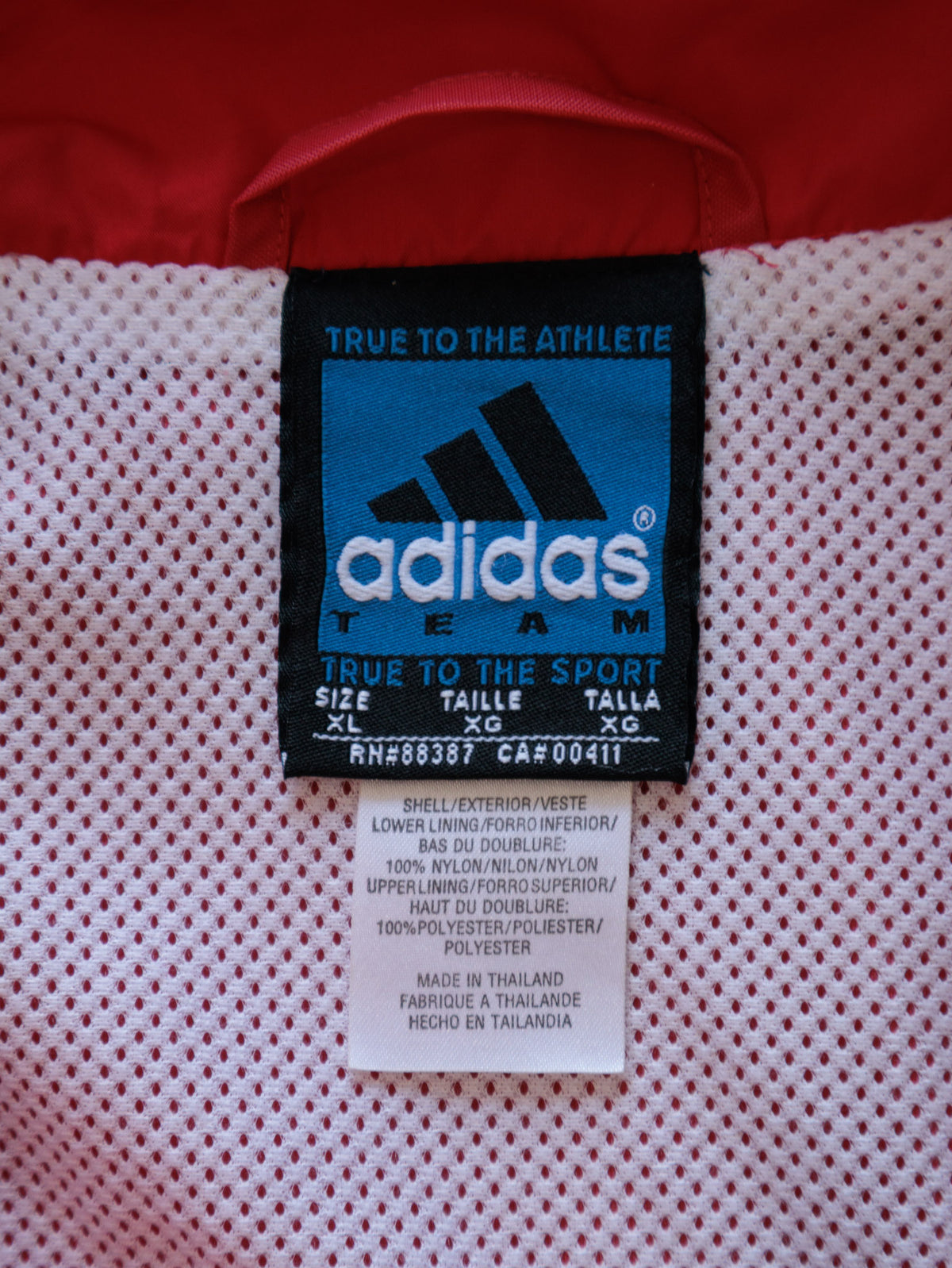 Vintage 00s Red adidas Louisville Cardinals Basketball Windbreaker (XL)
