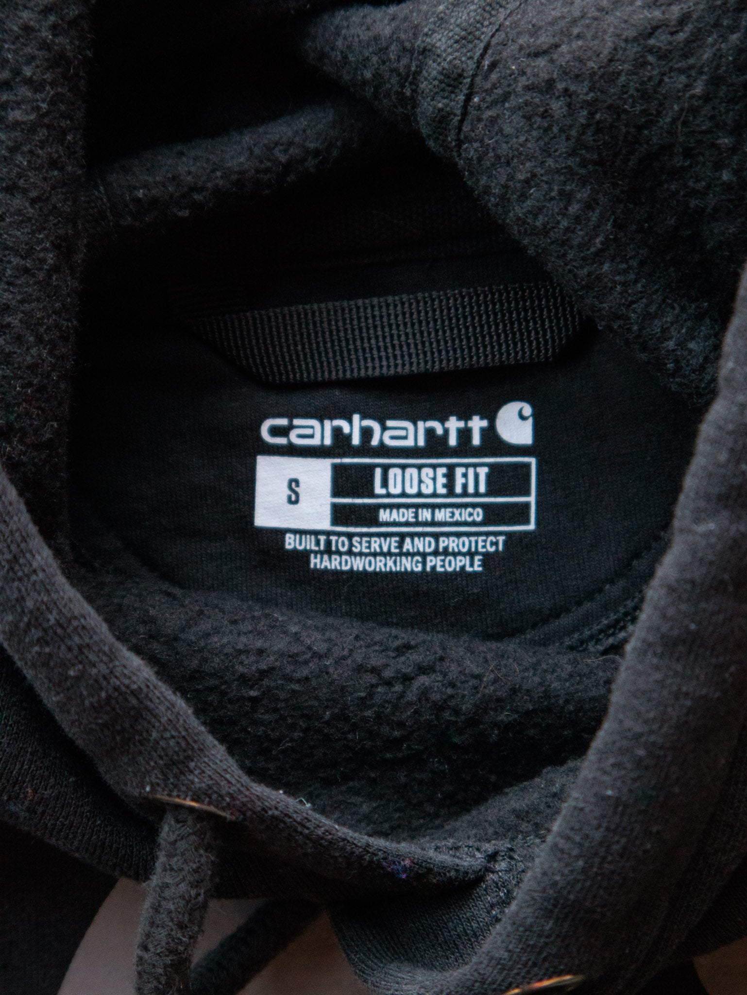 Vintage Black Carhartt Hoodie (S)