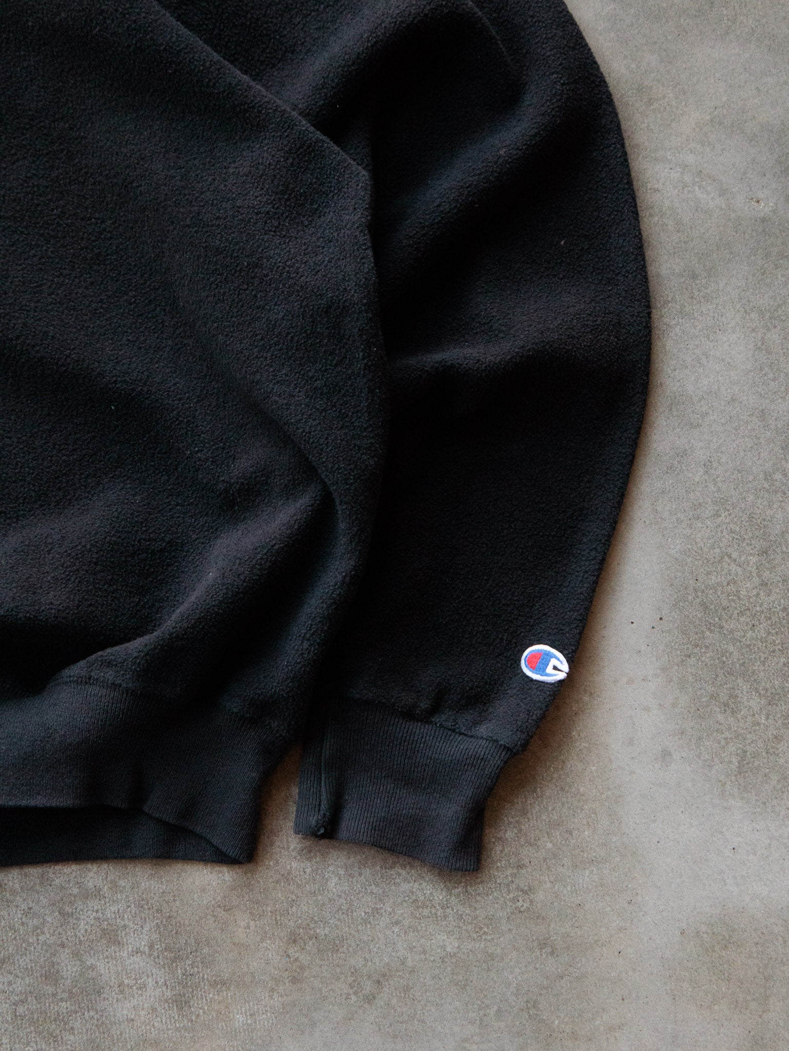 Vintage 90s Black Champion Fleece Sweatshirt (2XL)