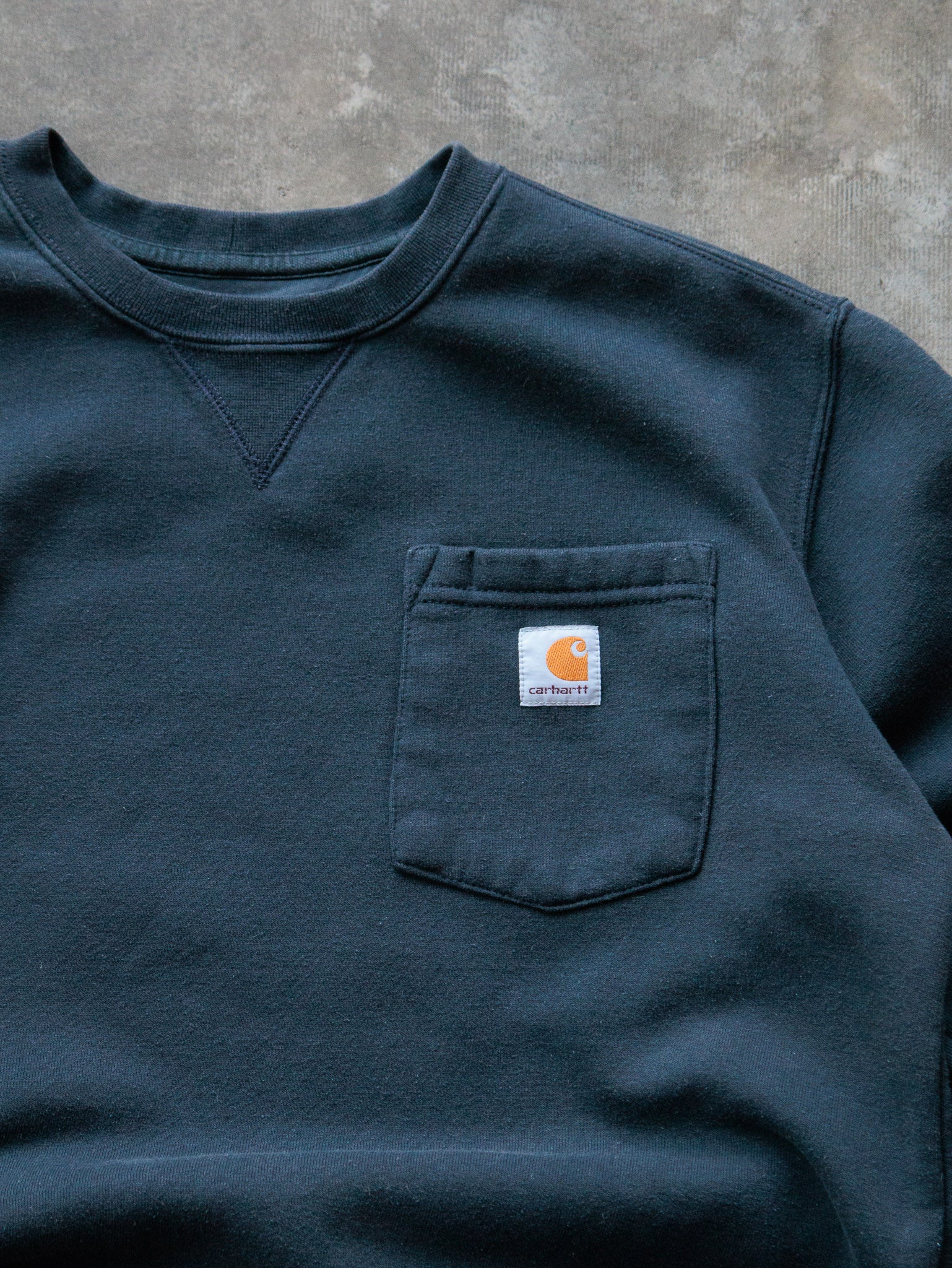 Vintage Green Carhartt Pocket Sweatshirt (M)