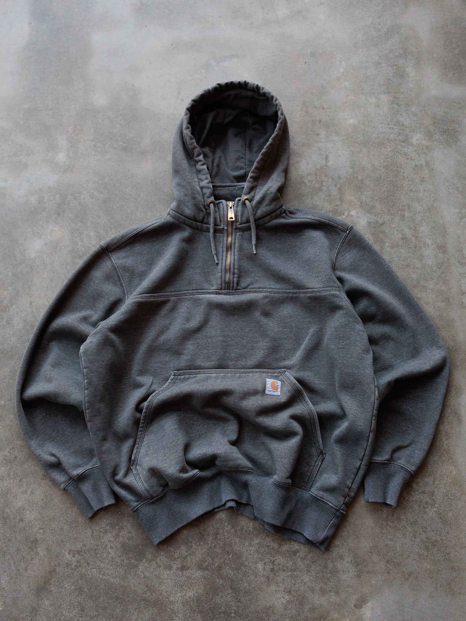 Vintage Grey Carhartt Hoodie (L)