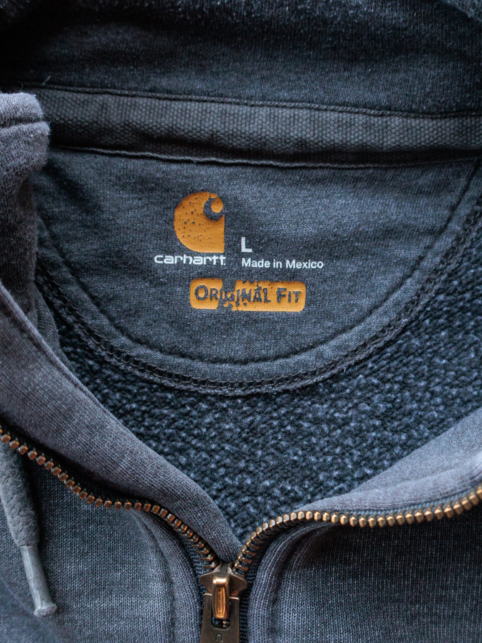 Vintage Grey Carhartt Hoodie (L)