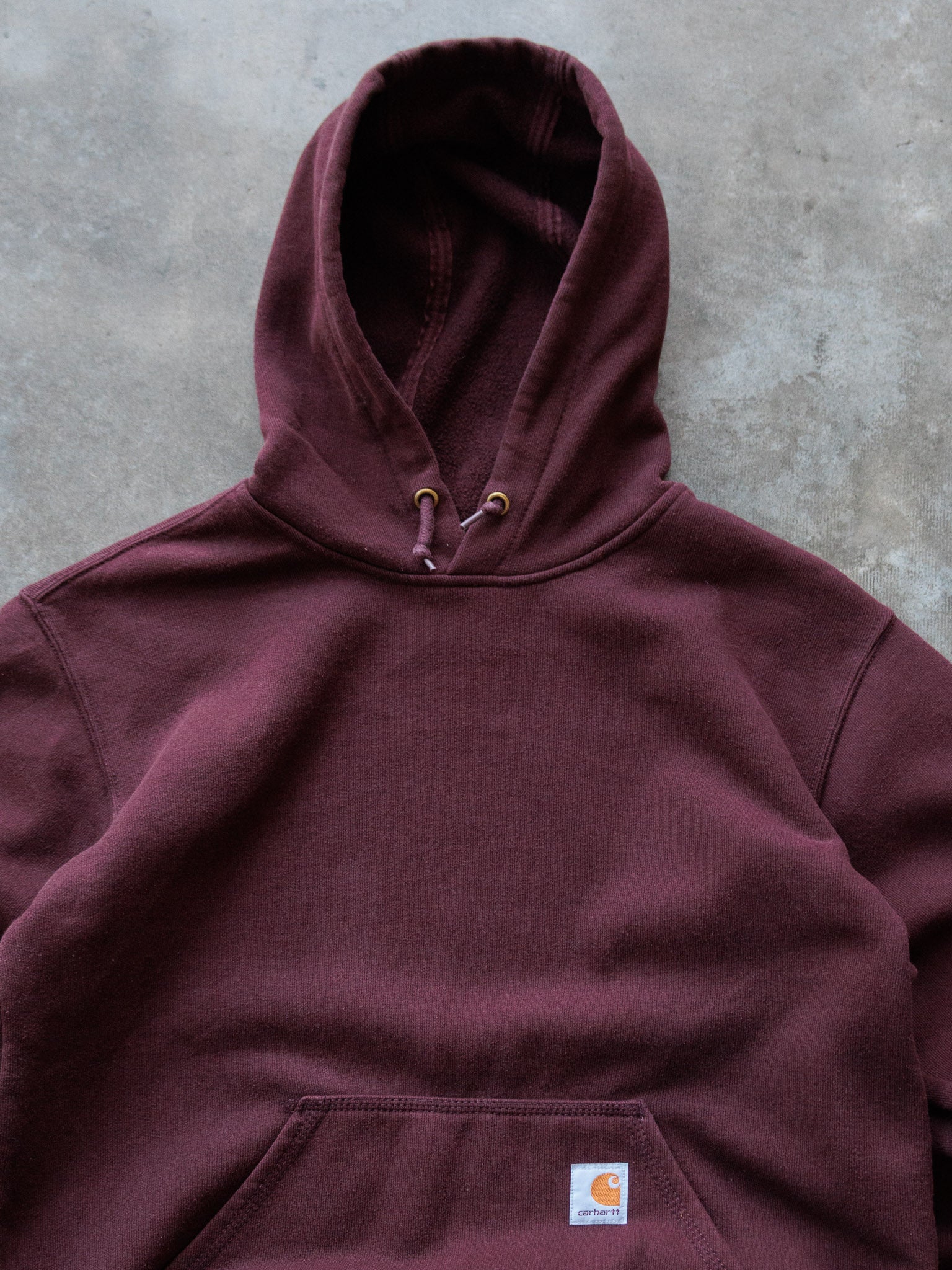 Vintage Maroon Carhartt Hoodie (S)