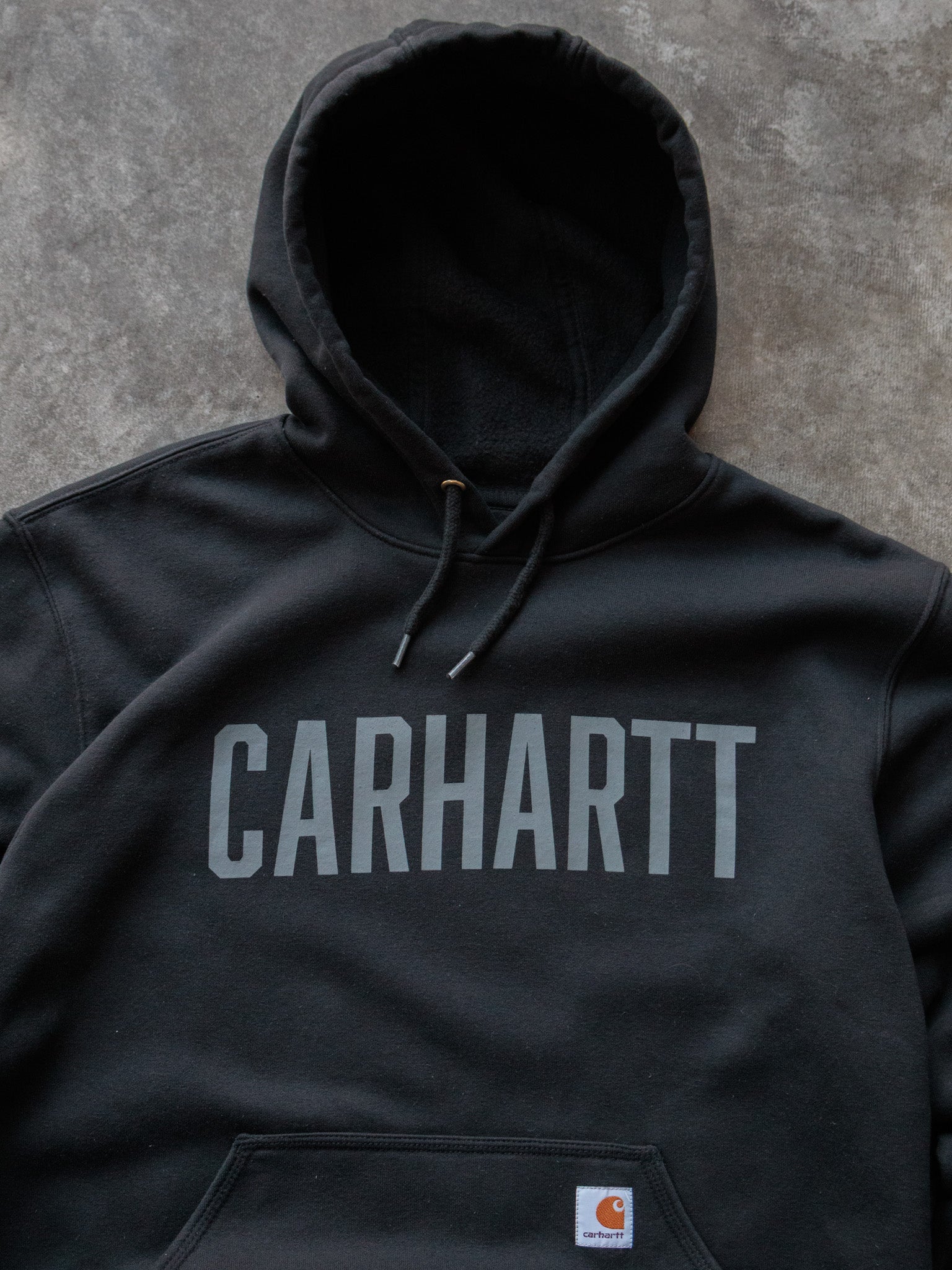 Vintage Black Carhartt Hoodie (L)