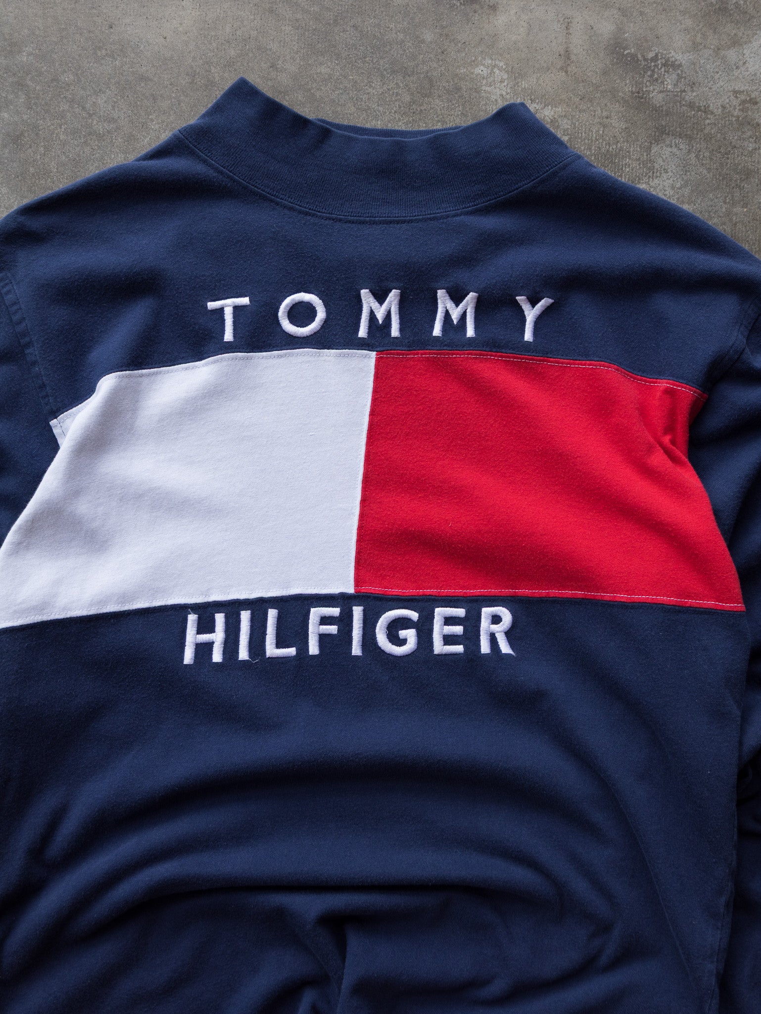 Vintage 90s Tommy Hilfiger Mock Neck Long Sleeve (S)