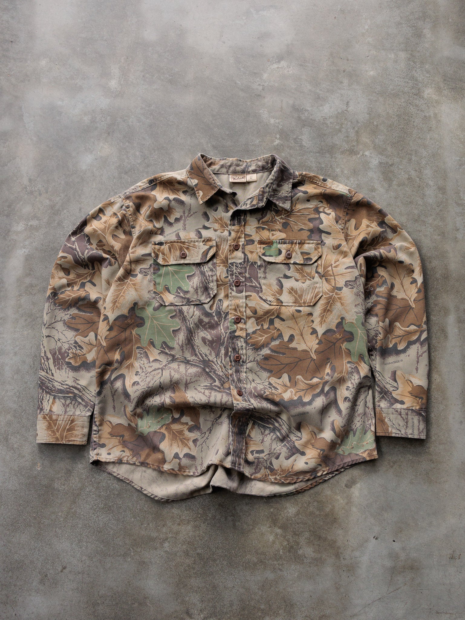 Vintage Camo Woolrich Flannel Shirt (XL)