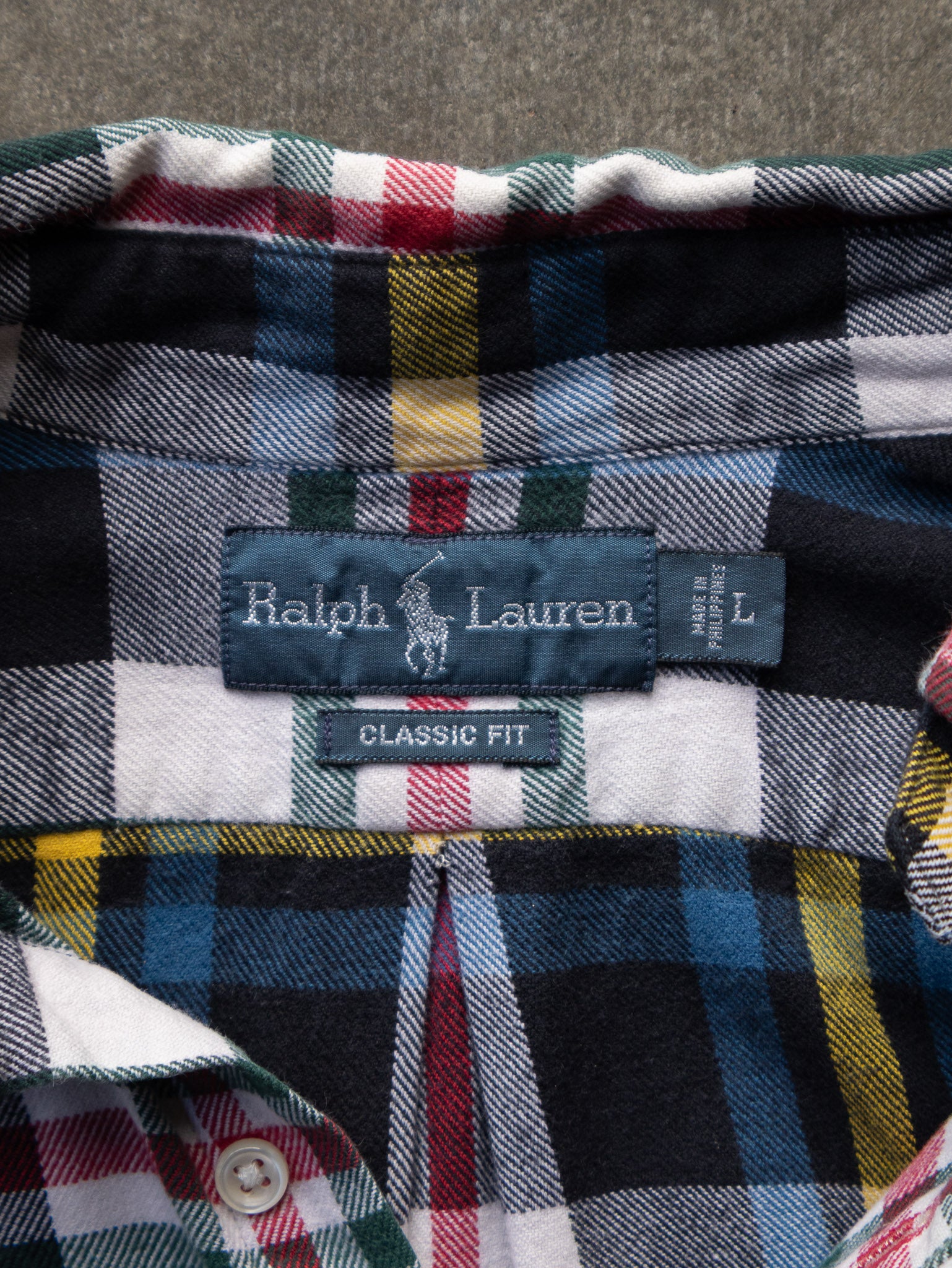 Vintage Ralph Lauren Plaid Flannel Shirt (L)
