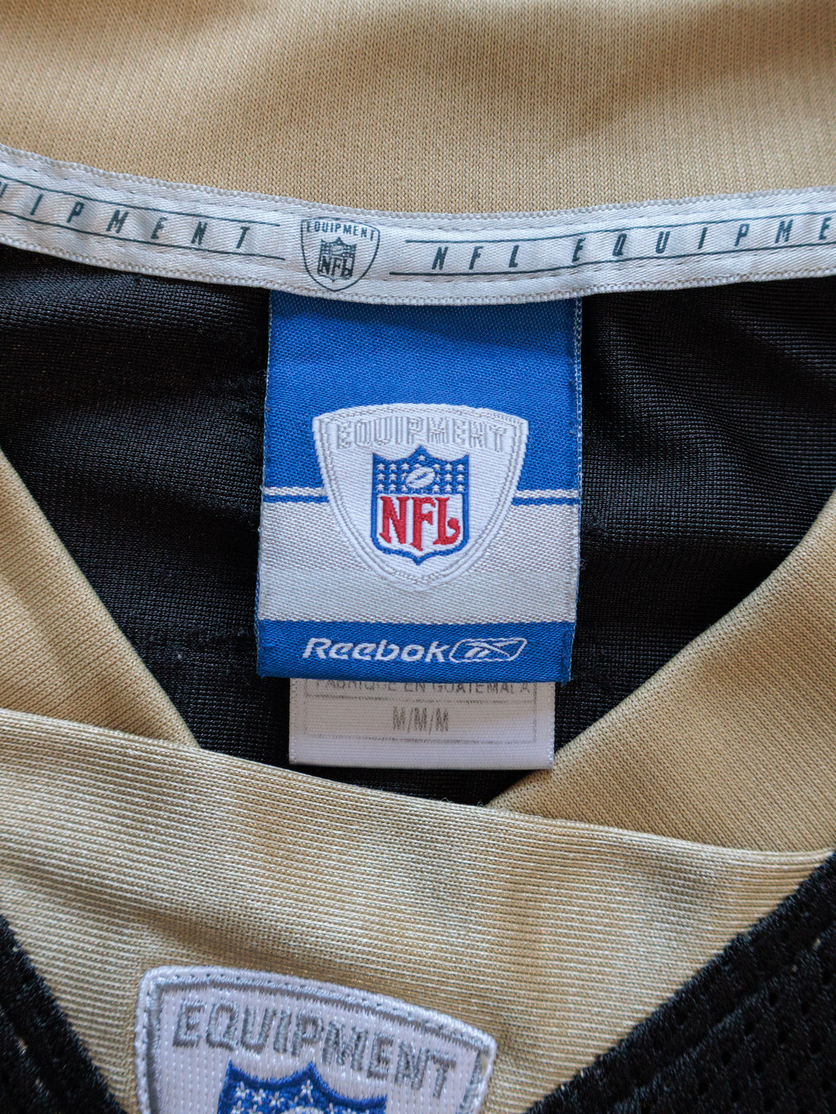 Vintage 00s Black Reebok New Orleans Saints Bush Jersey (M)