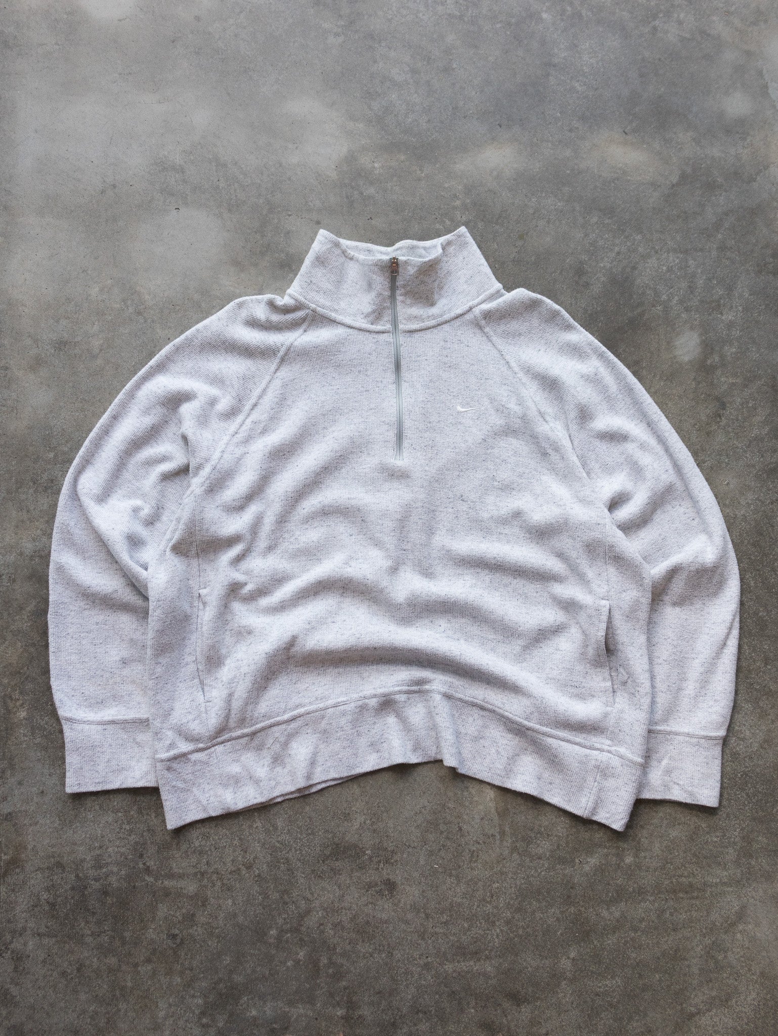 Vintage Grey Nike Mini Swoosh Quarter Zip (XL)