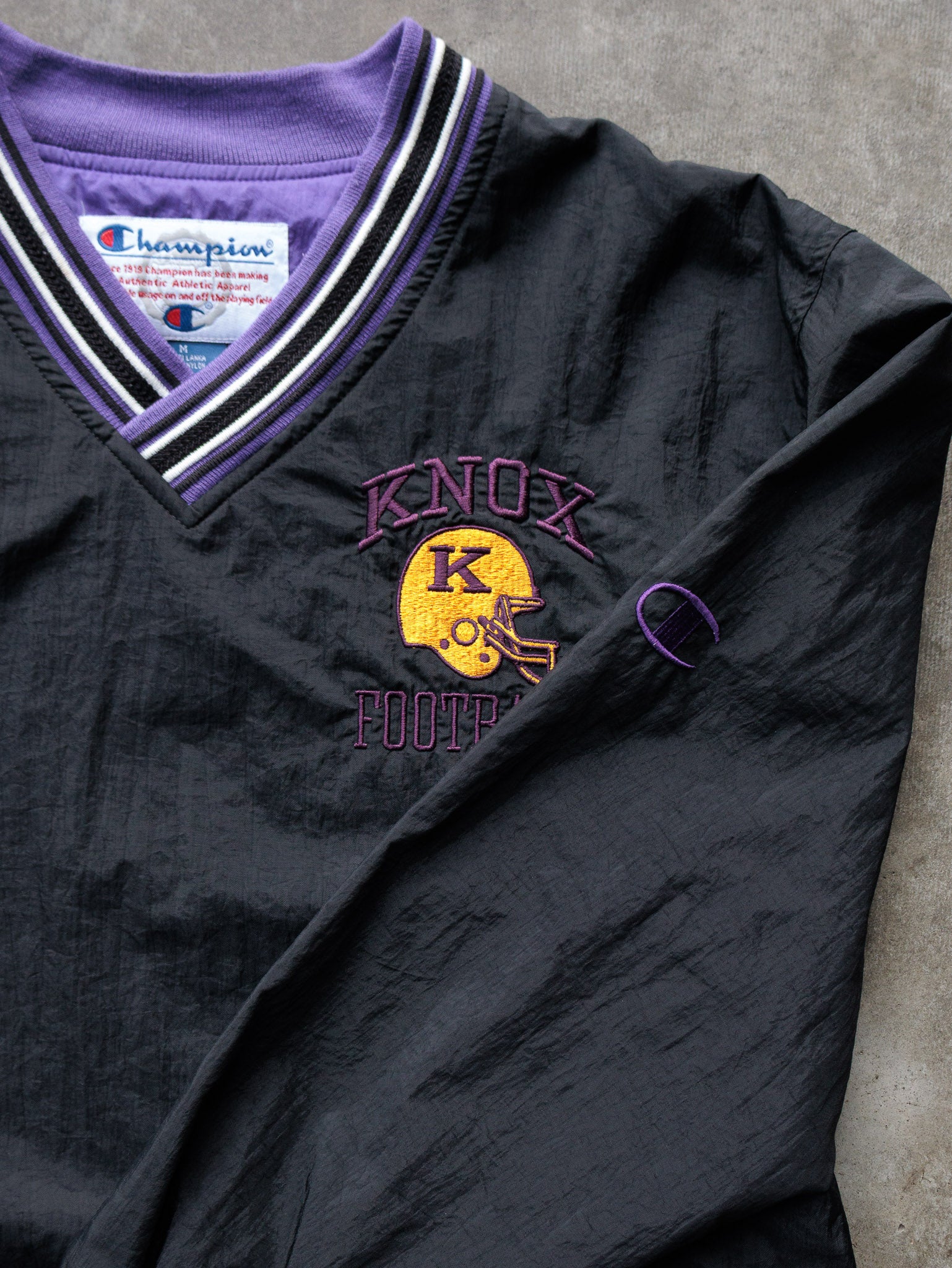 Vintage Black Knox Football Jacket (M)