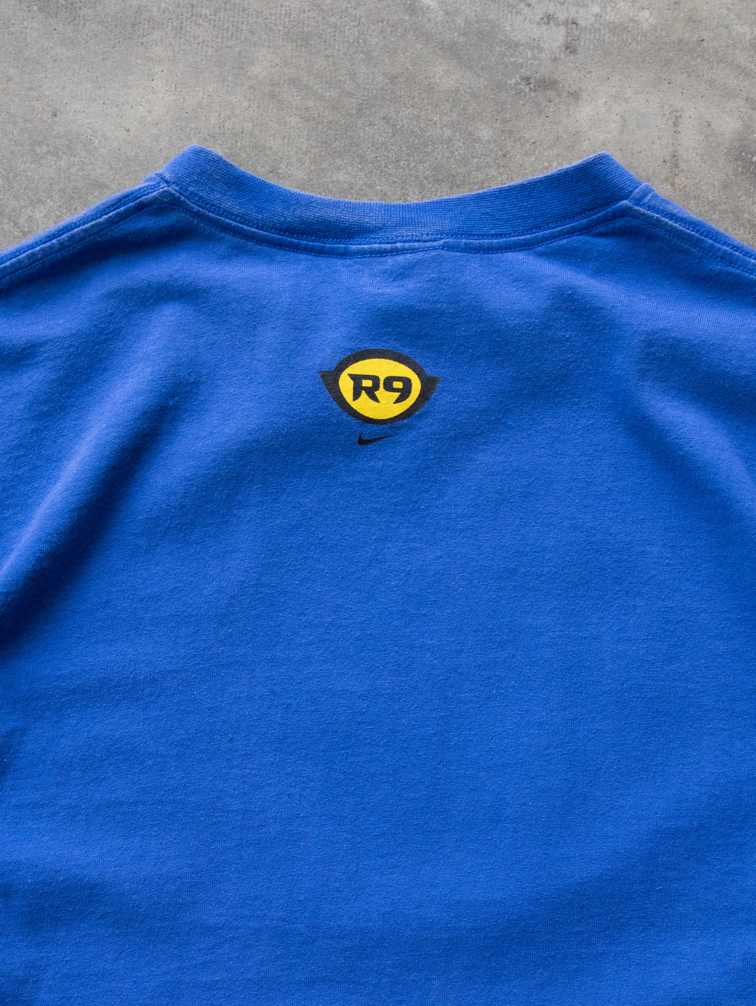 Vintage 90s Blue Nike Alegria R9 Tee (M)