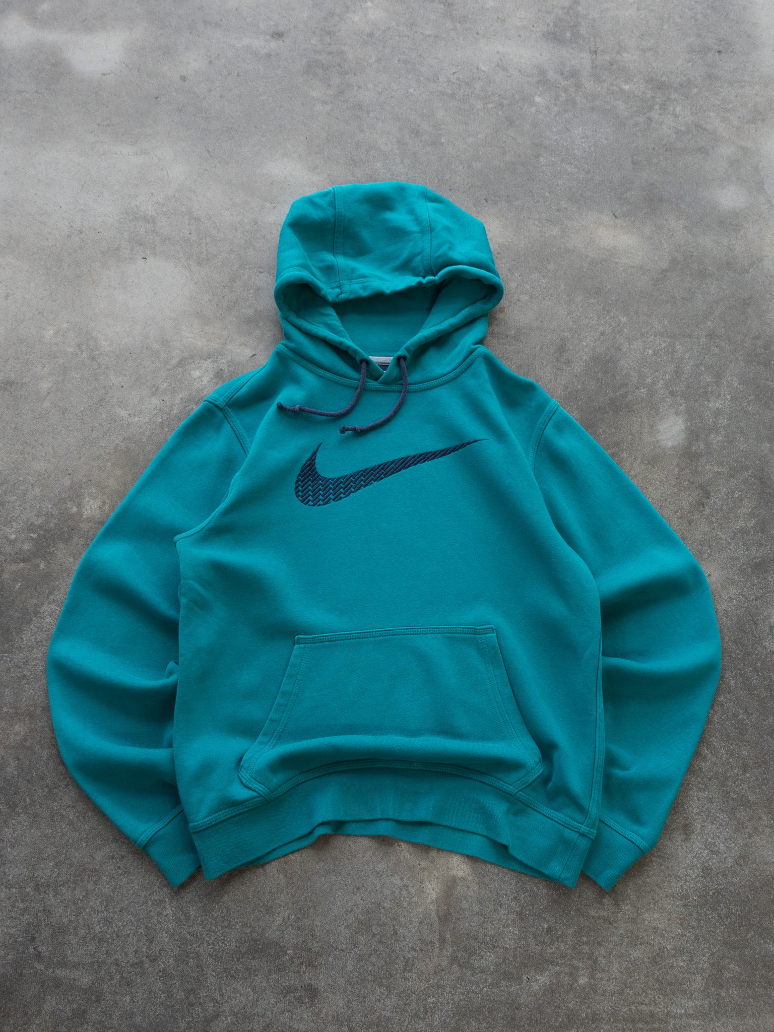 Vintage Teal Nike Swoosh Hoodie (S)