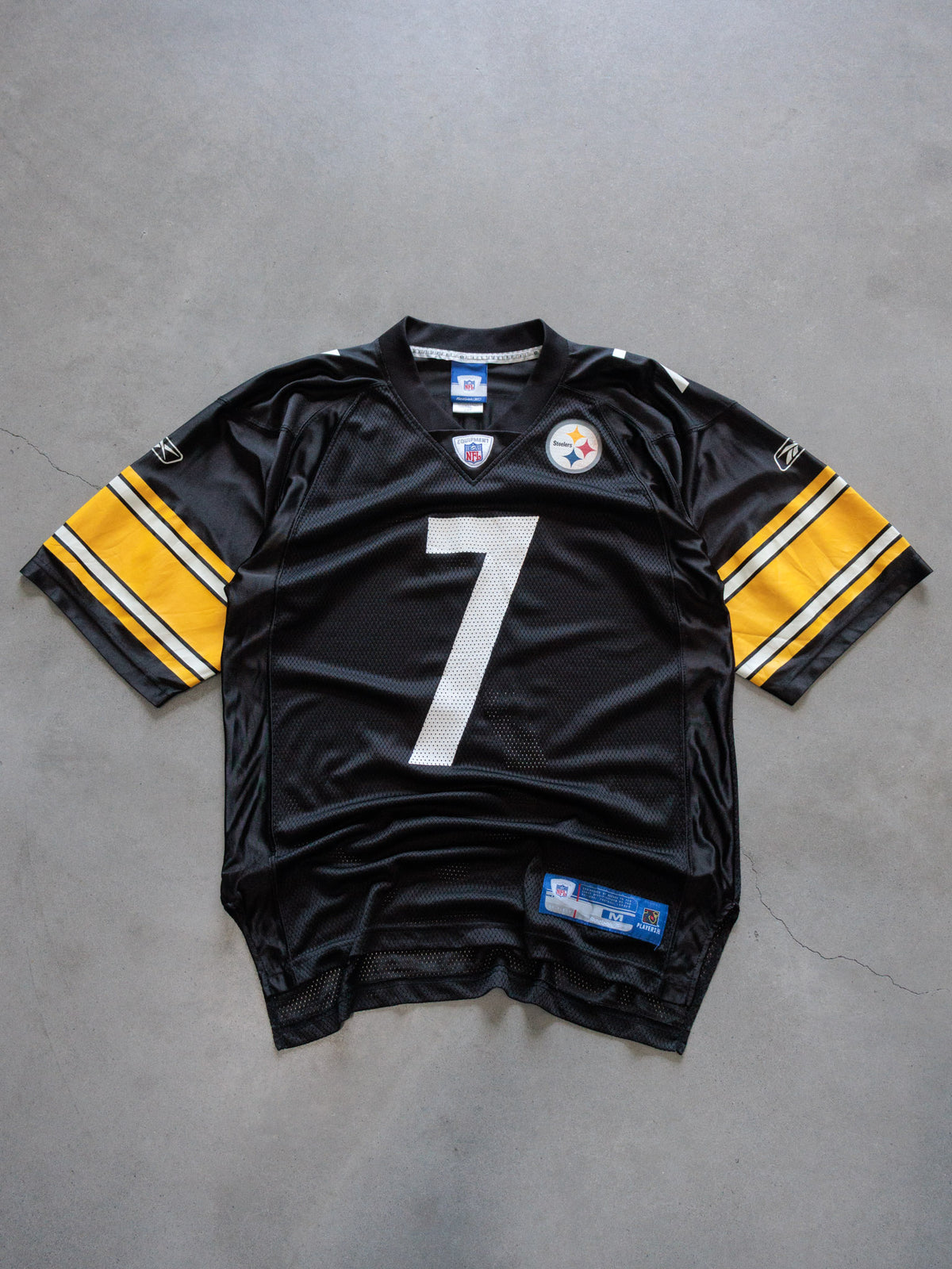 Vintage 00s Black Reebok Pittsburgh Steelers Roethlisberger Jersey (2XL)