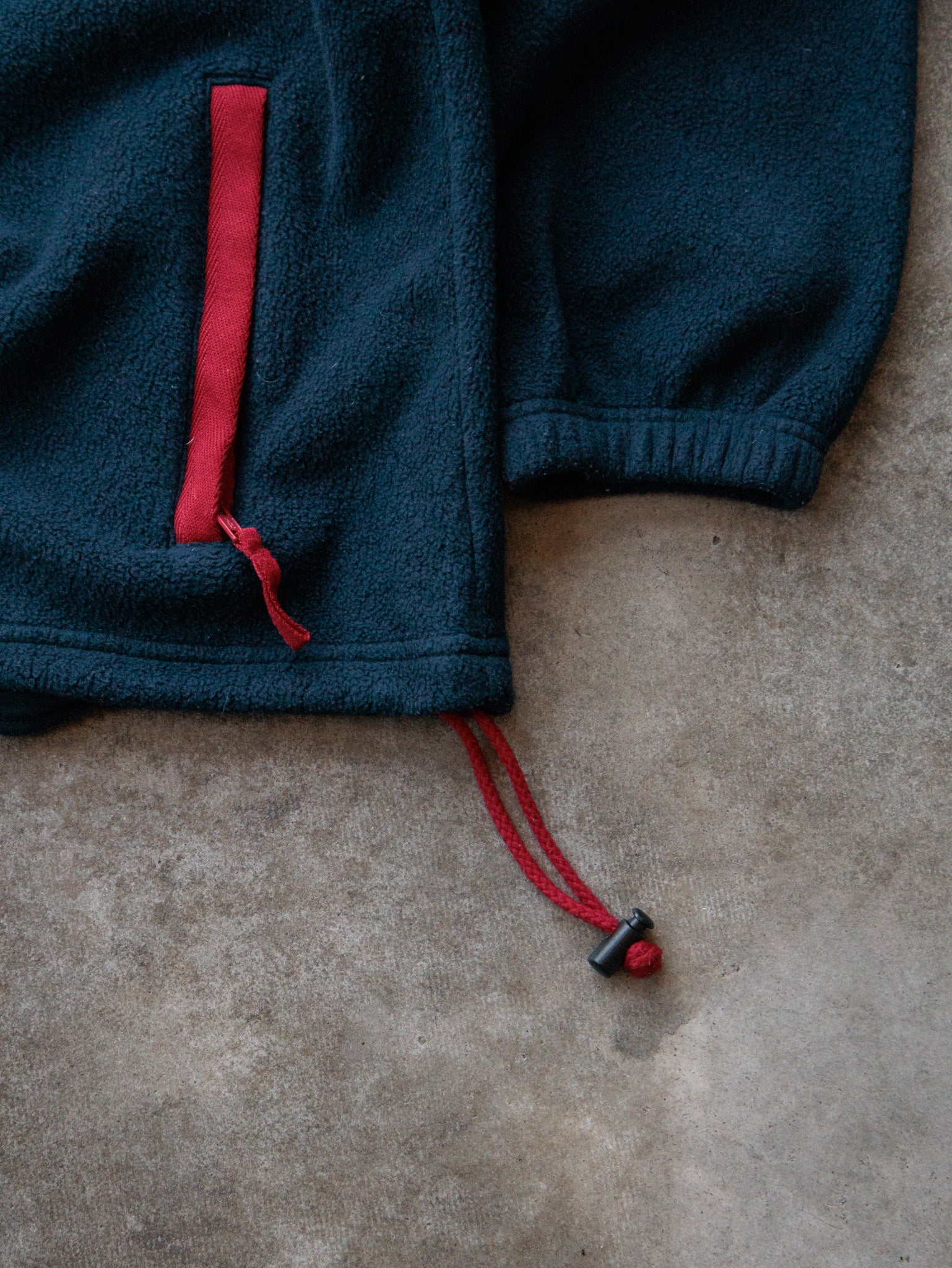 Vintage 00s Navy Disney Winnie the Pooh Fleece Quarter Zip (M)
