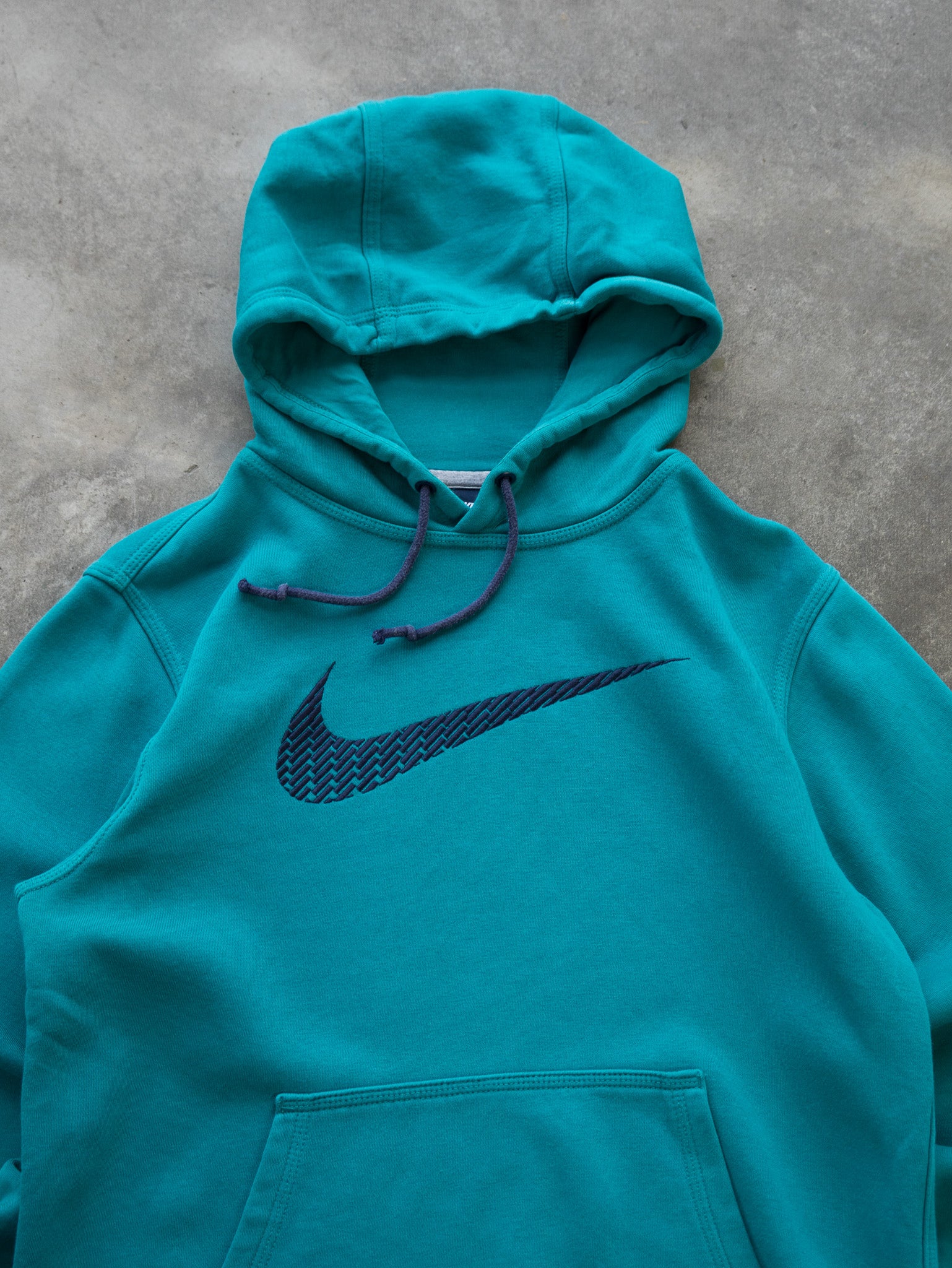 Vintage Teal Nike Swoosh Hoodie (S)