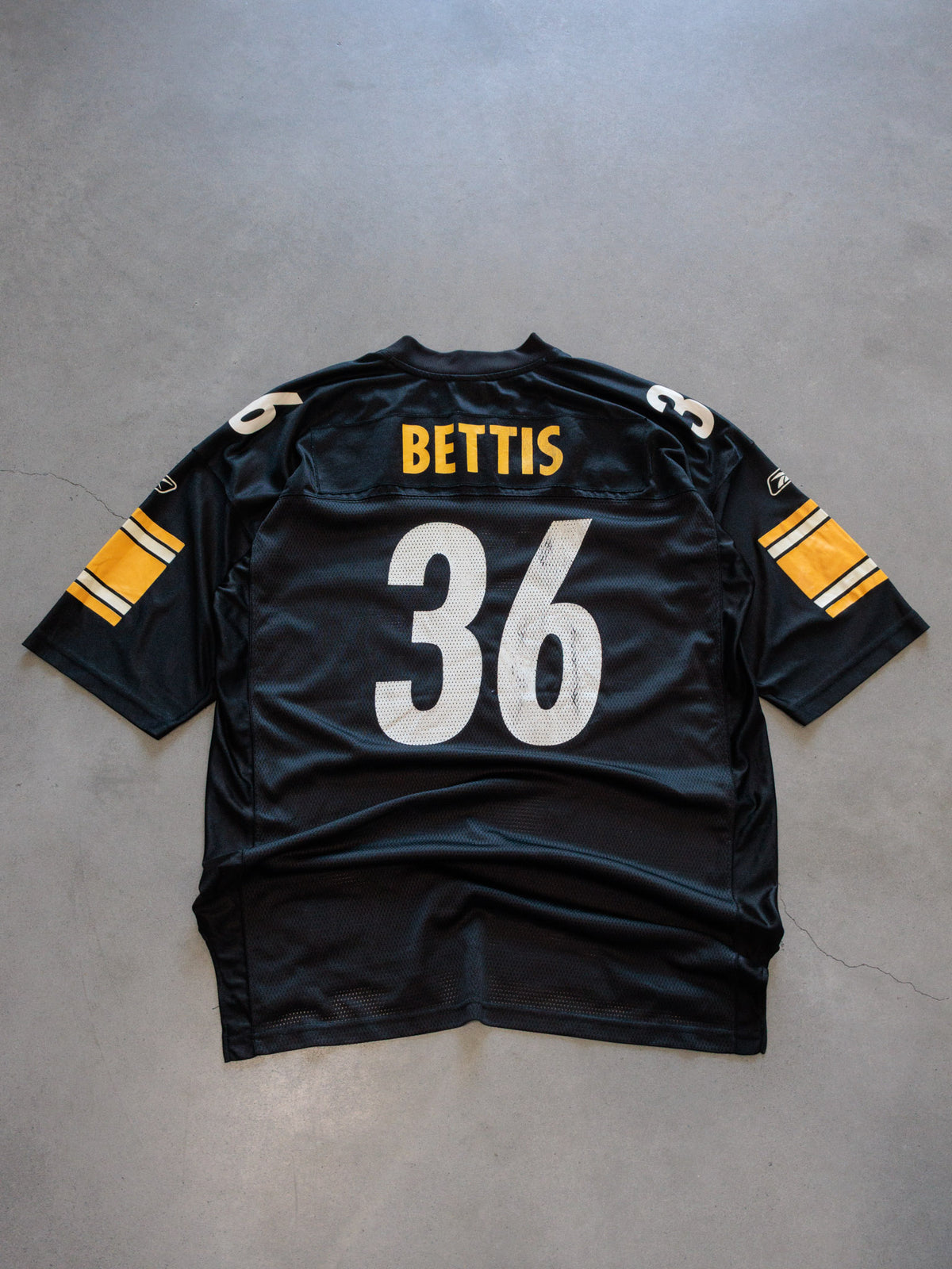 Vintage 00s Black Reebok Pittsburgh Steelers Bettis Jersey (2XL)
