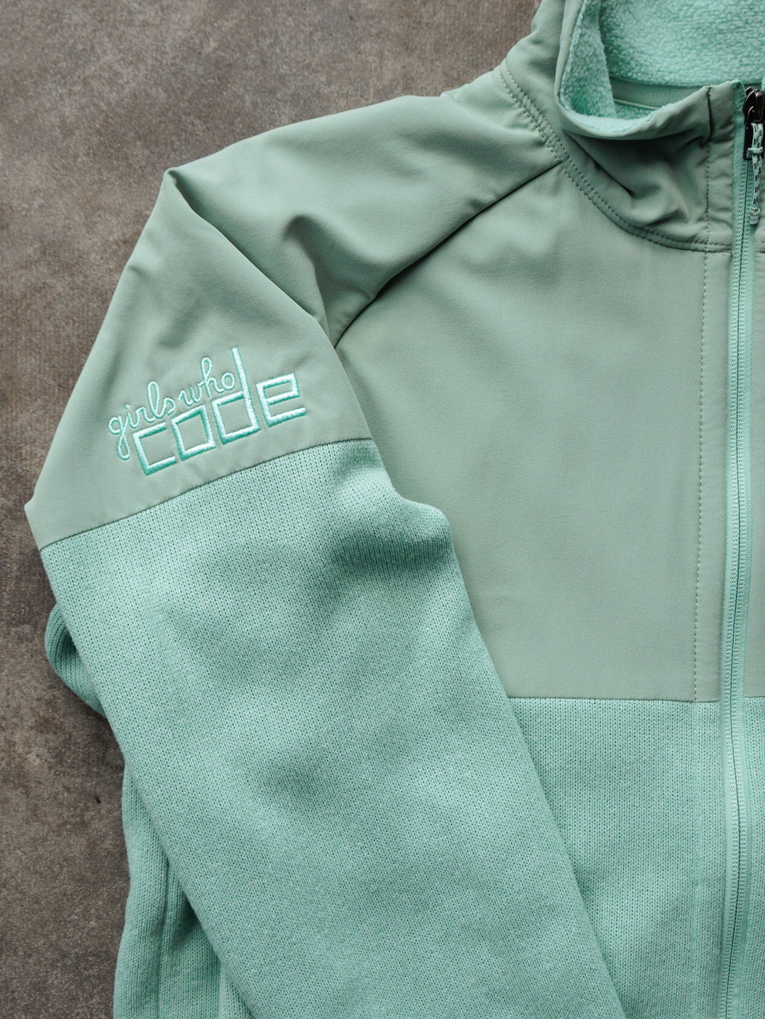 Vintage Green Patagonia Fleece Jacket (XL)