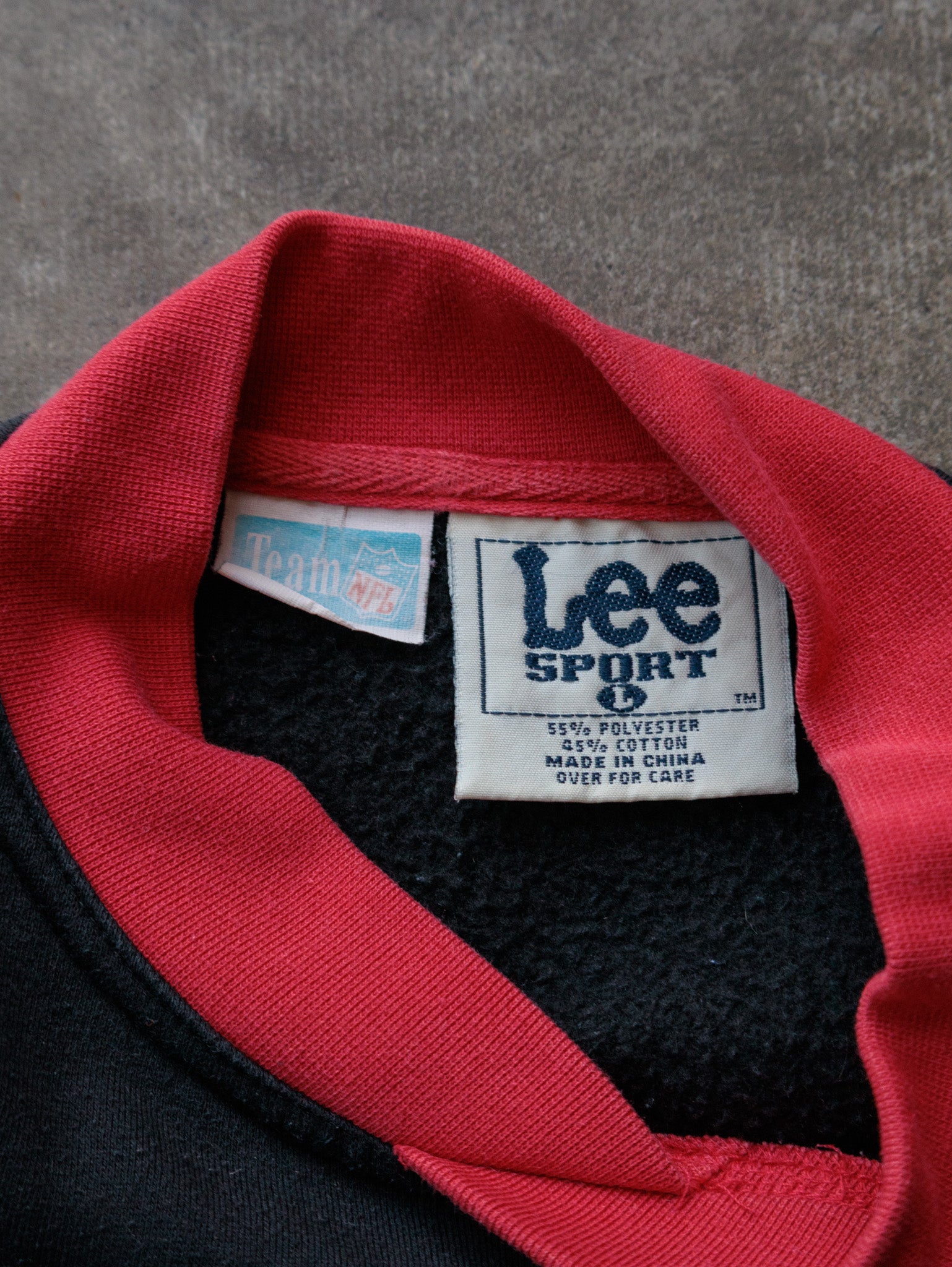 Vintage 90s Black Kansas City Chiefs Lee Sport Mock Neck Sweatshirt (L)