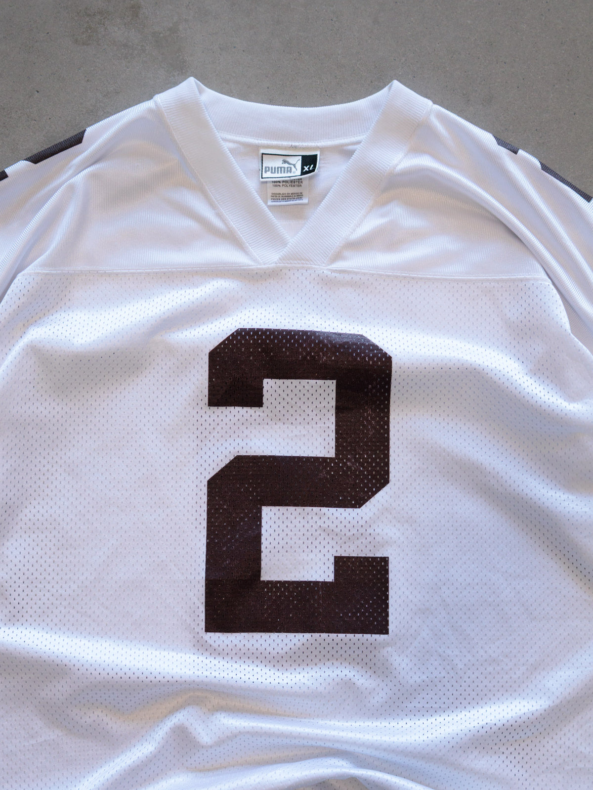 Vintage 00s White Puma Cleveland Browns Couch Jersey (XL)