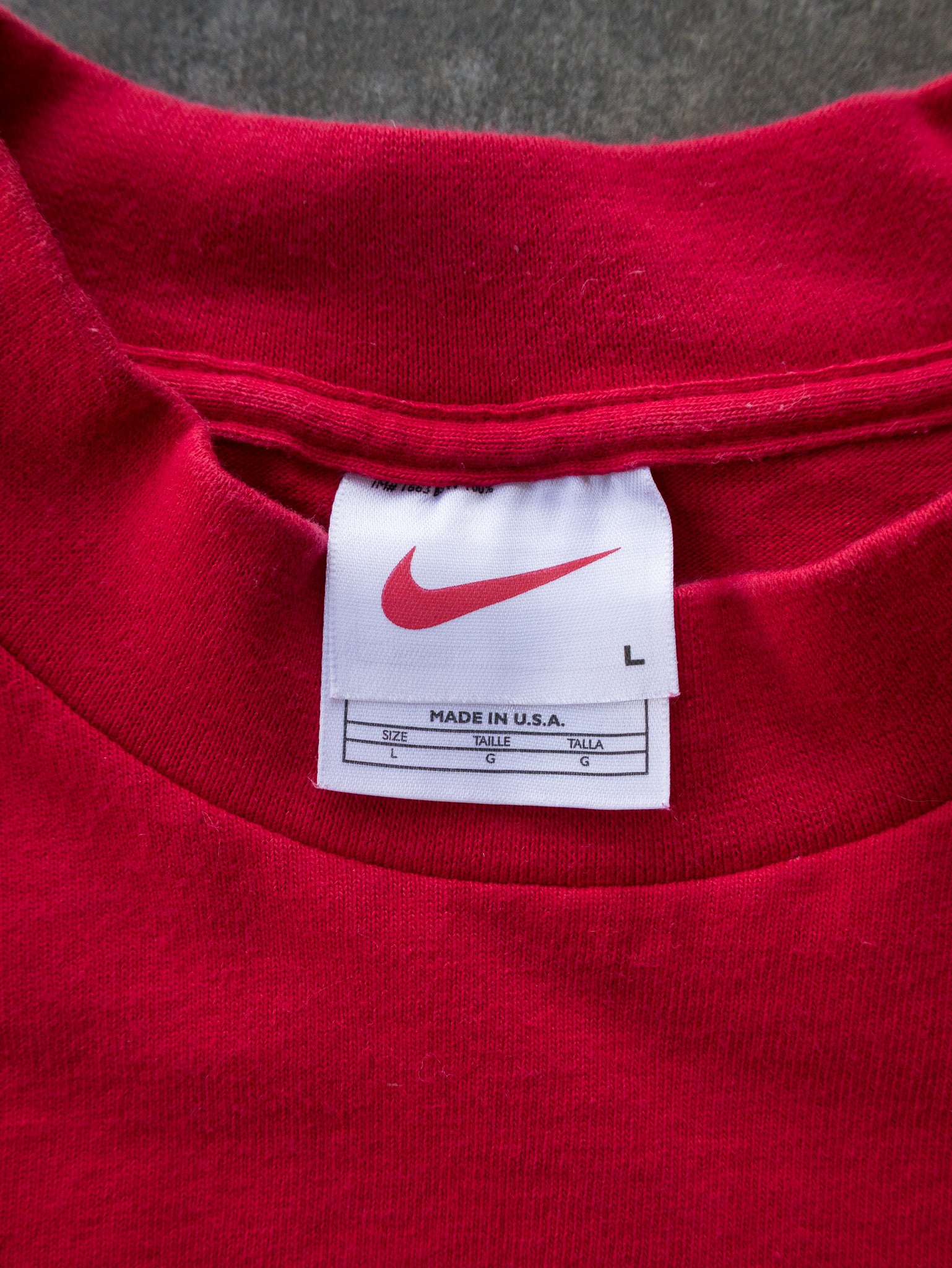 Vintage 00s Red Nike Mock Neck Long Sleeve (L)