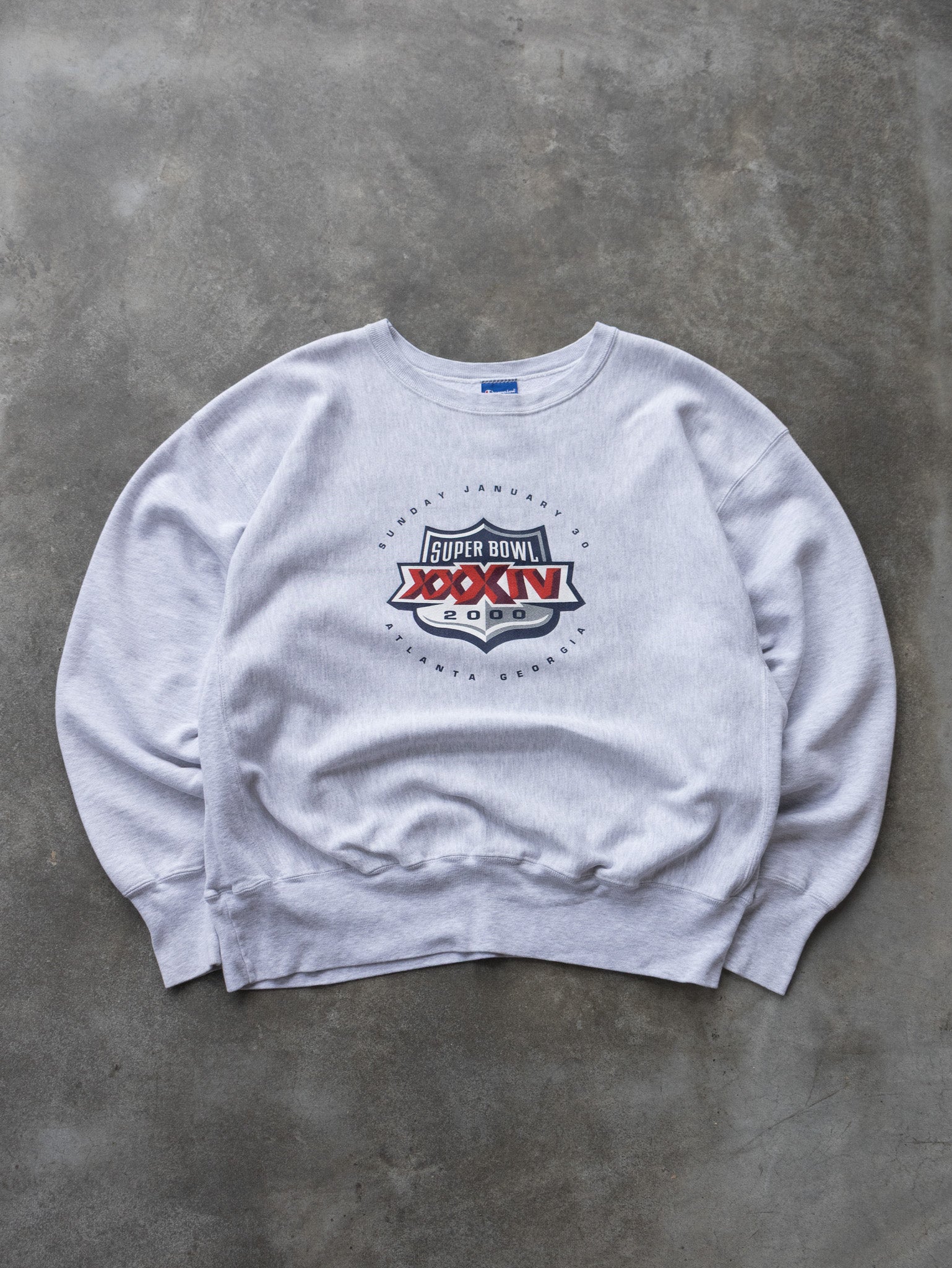 Vintage 2000 Super Bowl Champion Reverse Weave Sweatshirt (XL)