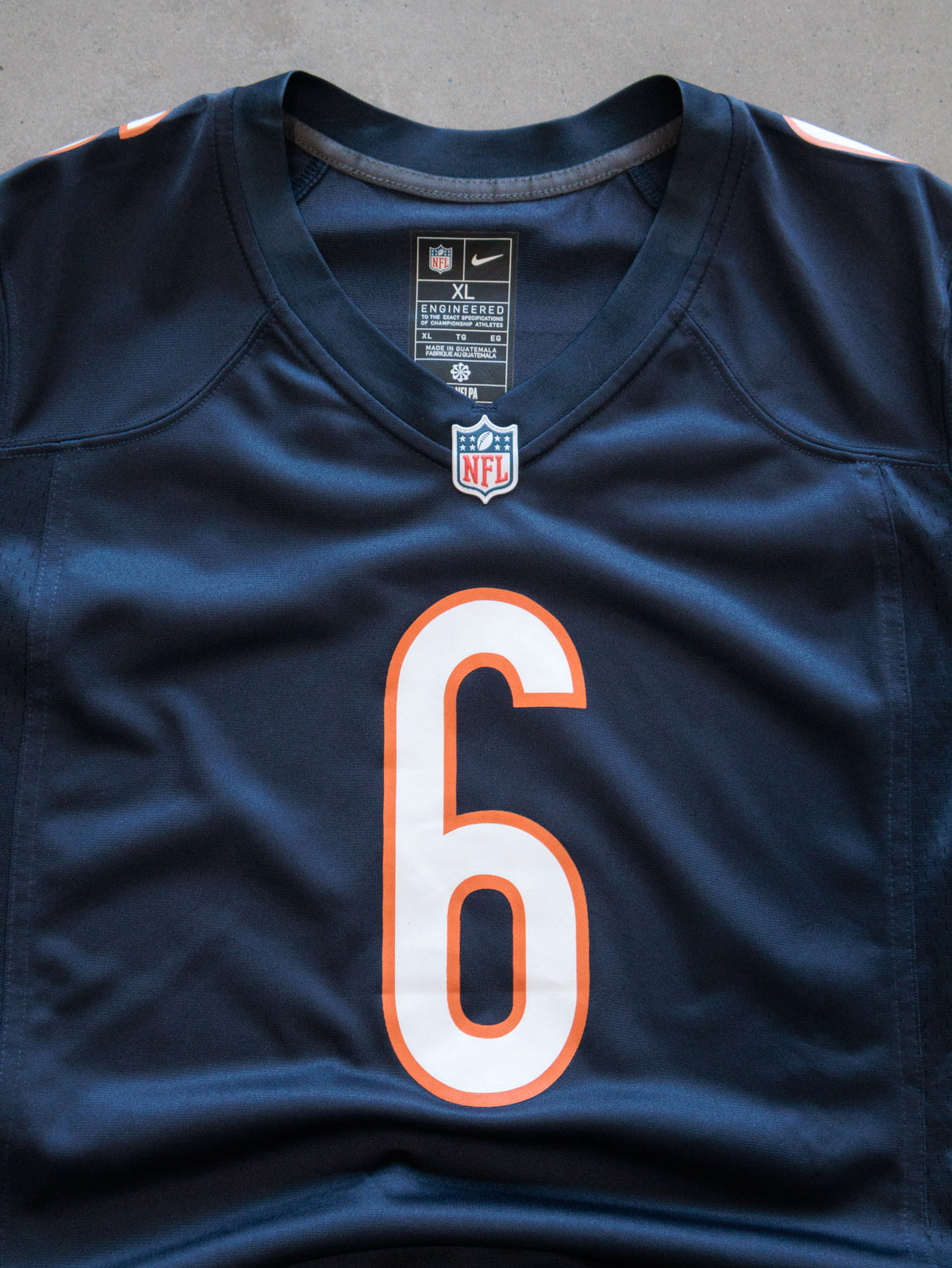 Vintage Navy Nike Chicago Bears Chardonnay Jersey (XL)