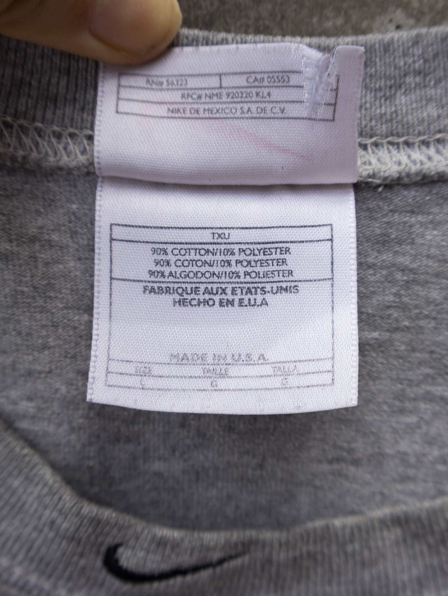 Vintage 90s Grey Nike Swoosh Basketball Tank (L)