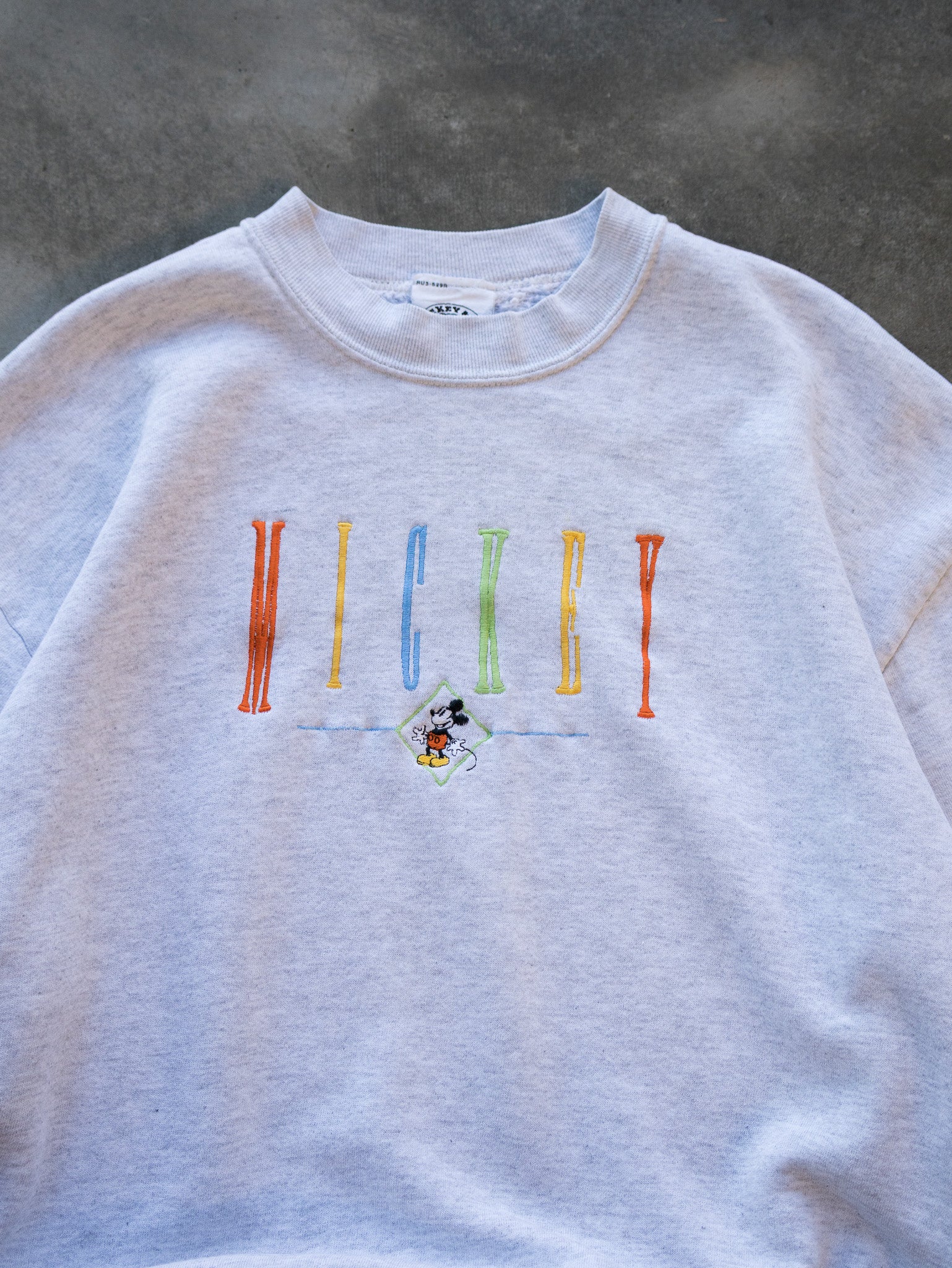 Vintage Grey Disney Mickey Sweatshirt (XL)