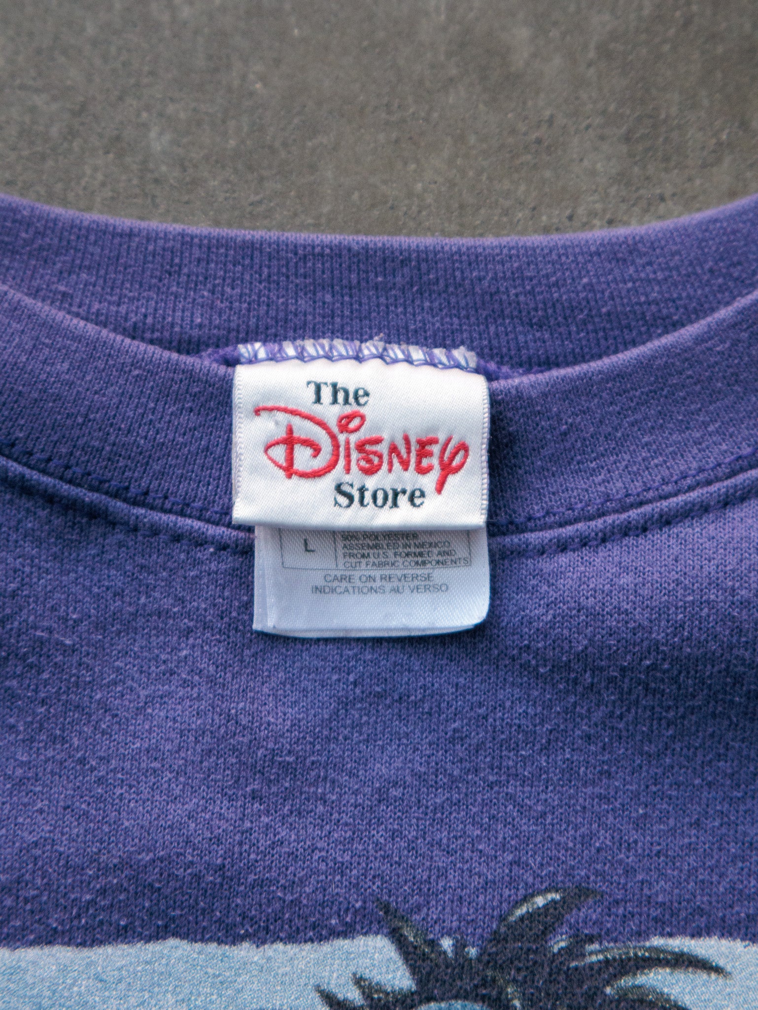 Vintage 90s Purple Disney Eeyore Slogan Sweatshirt (L)