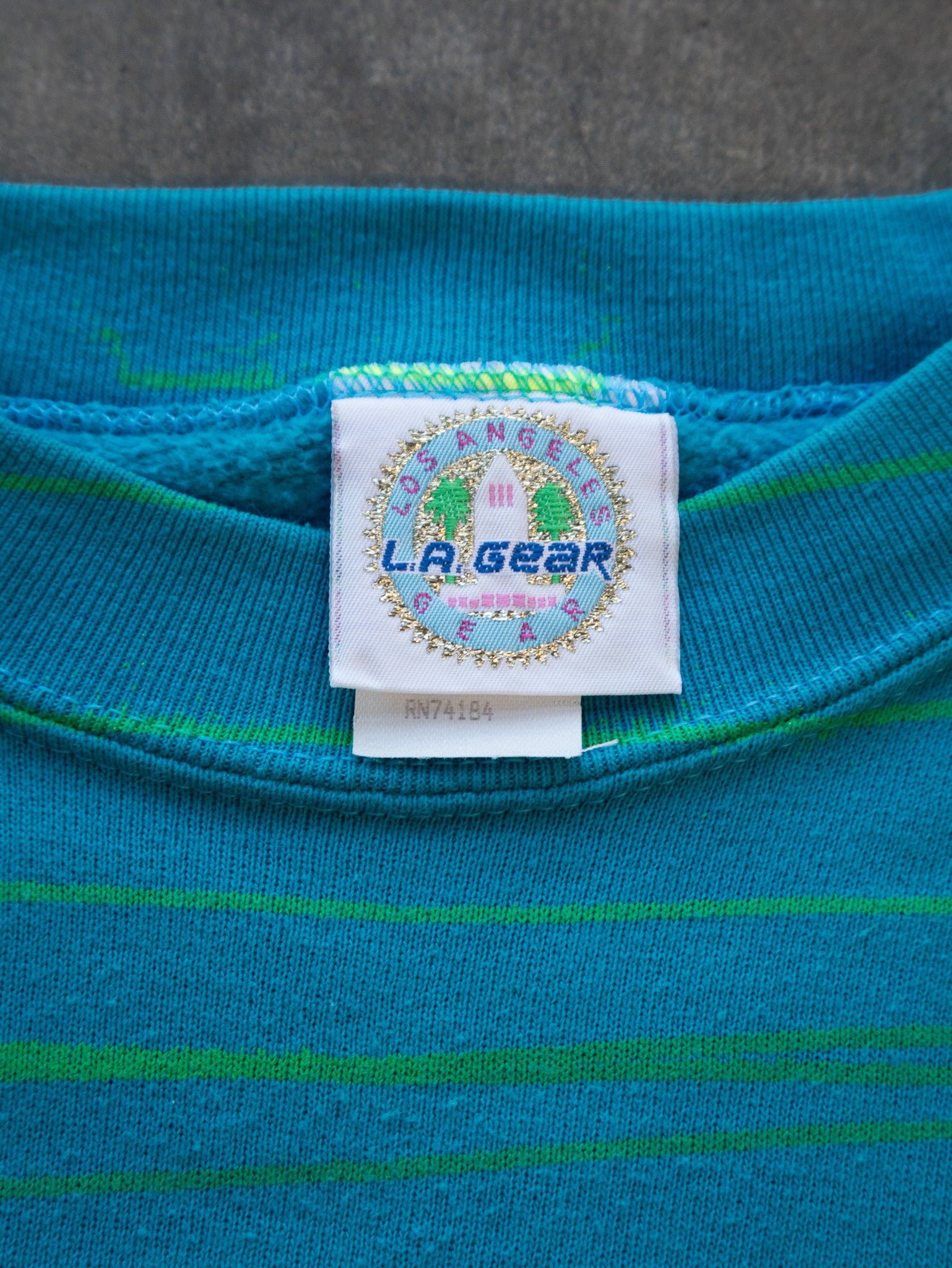 Vintage Teal LA Gear Sweatshirt (XL)