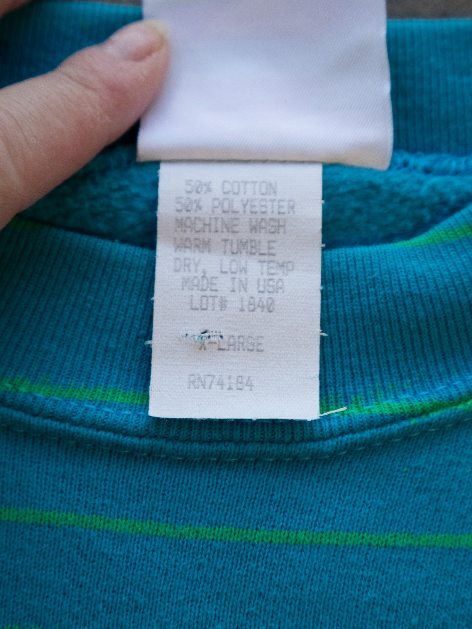 Vintage Teal LA Gear Sweatshirt (XL)